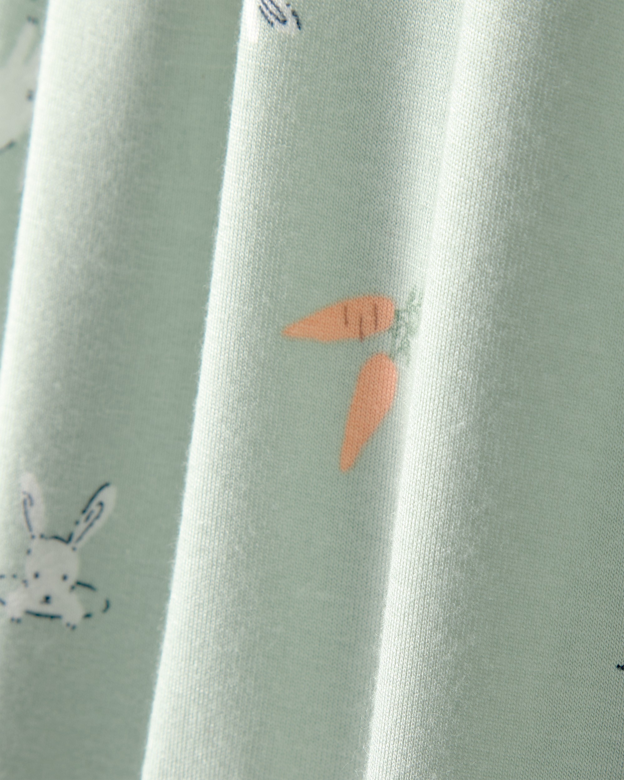 Baby Bunny 2-Way Zip PurelySoft Sleeper - Green