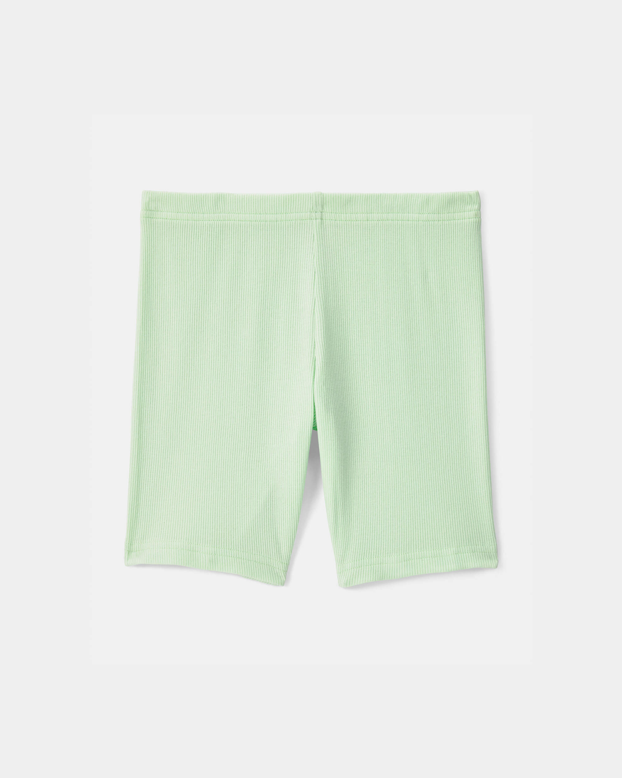 Girls Solid Bike Shorts - Green