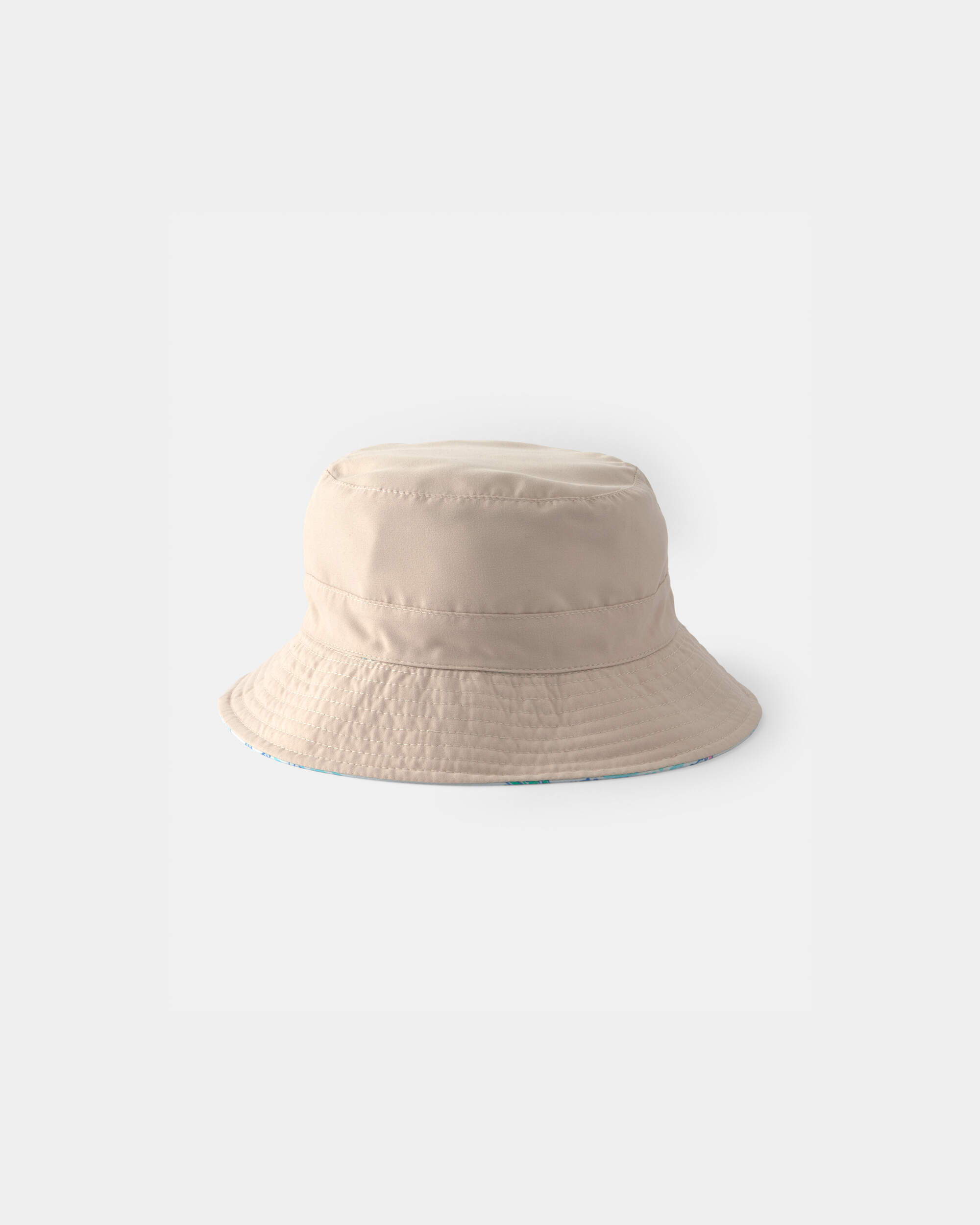 Toddler Tropical Beach Reversible Bucket Swim Hat - Blue/Cream