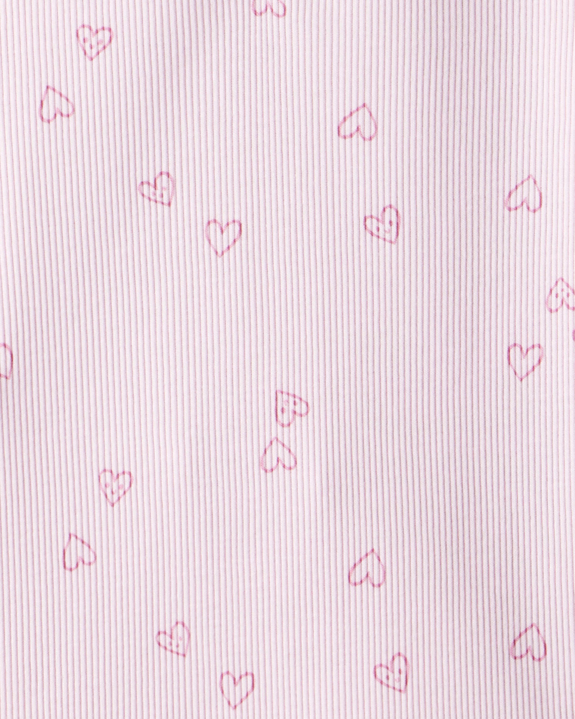 Toddler Girl 2-Pack Heart Print Cotton Long-Sleeve Top - Green/Pink