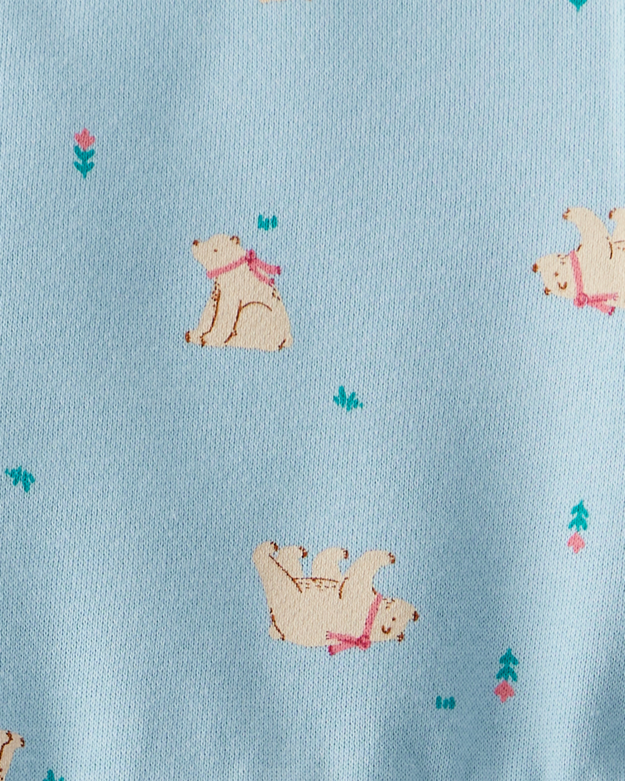 Toddler Girl DayDream Fleece Polar Bear Knit Dress - Blue