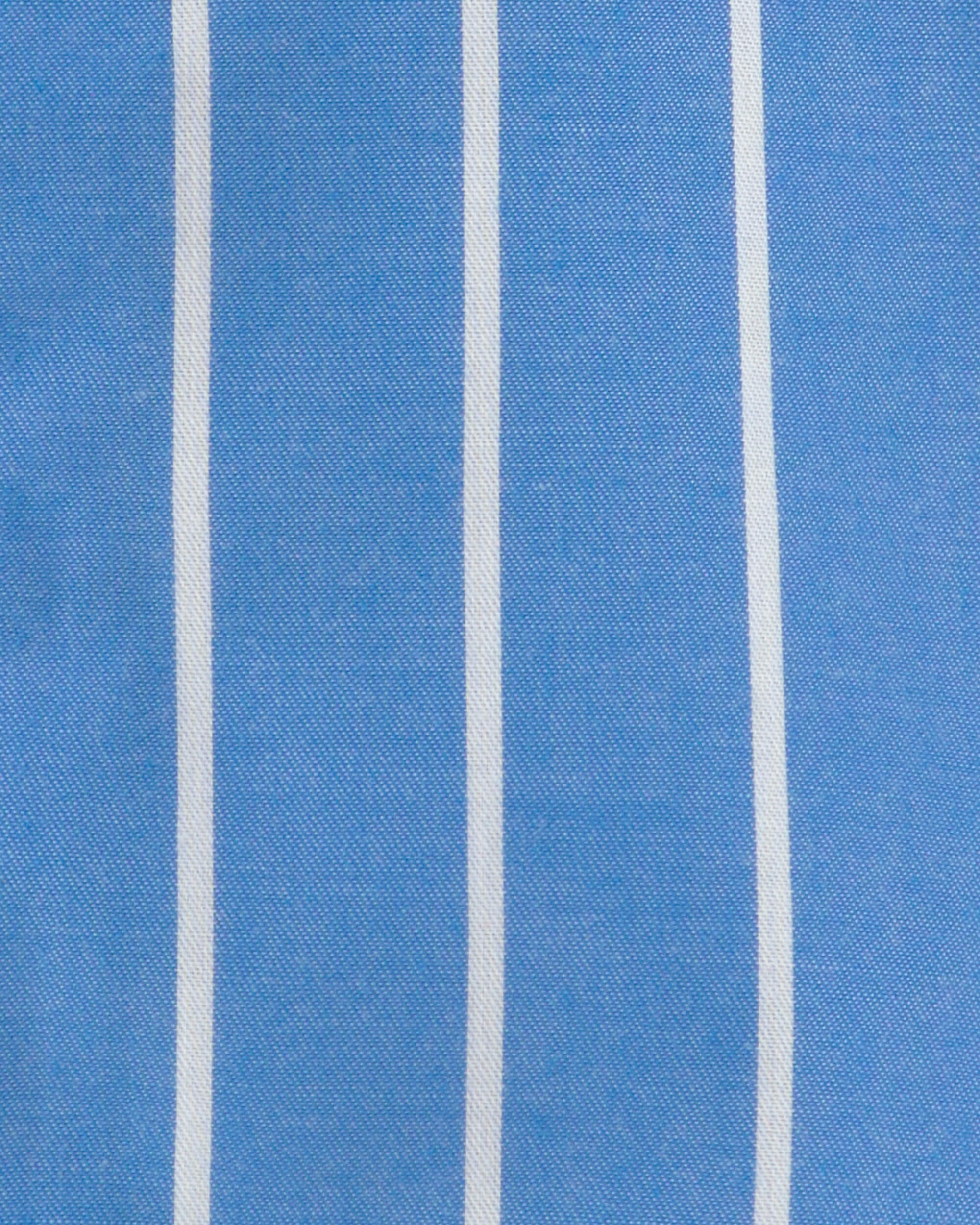 Toddler Boy Striped Loose Fit 2-Piece Pajama Set - Blue