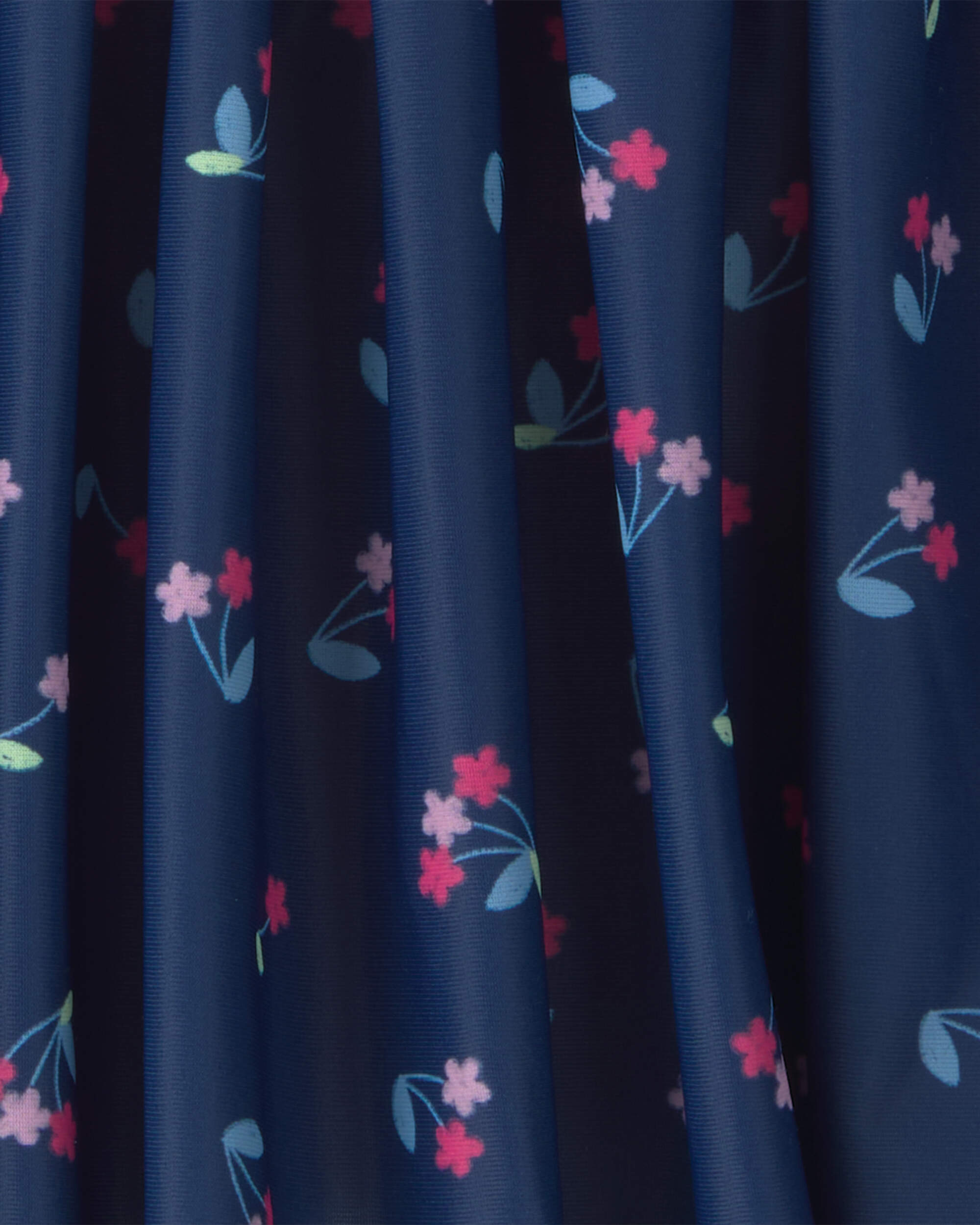 Girls Floral Active Skort - Navy