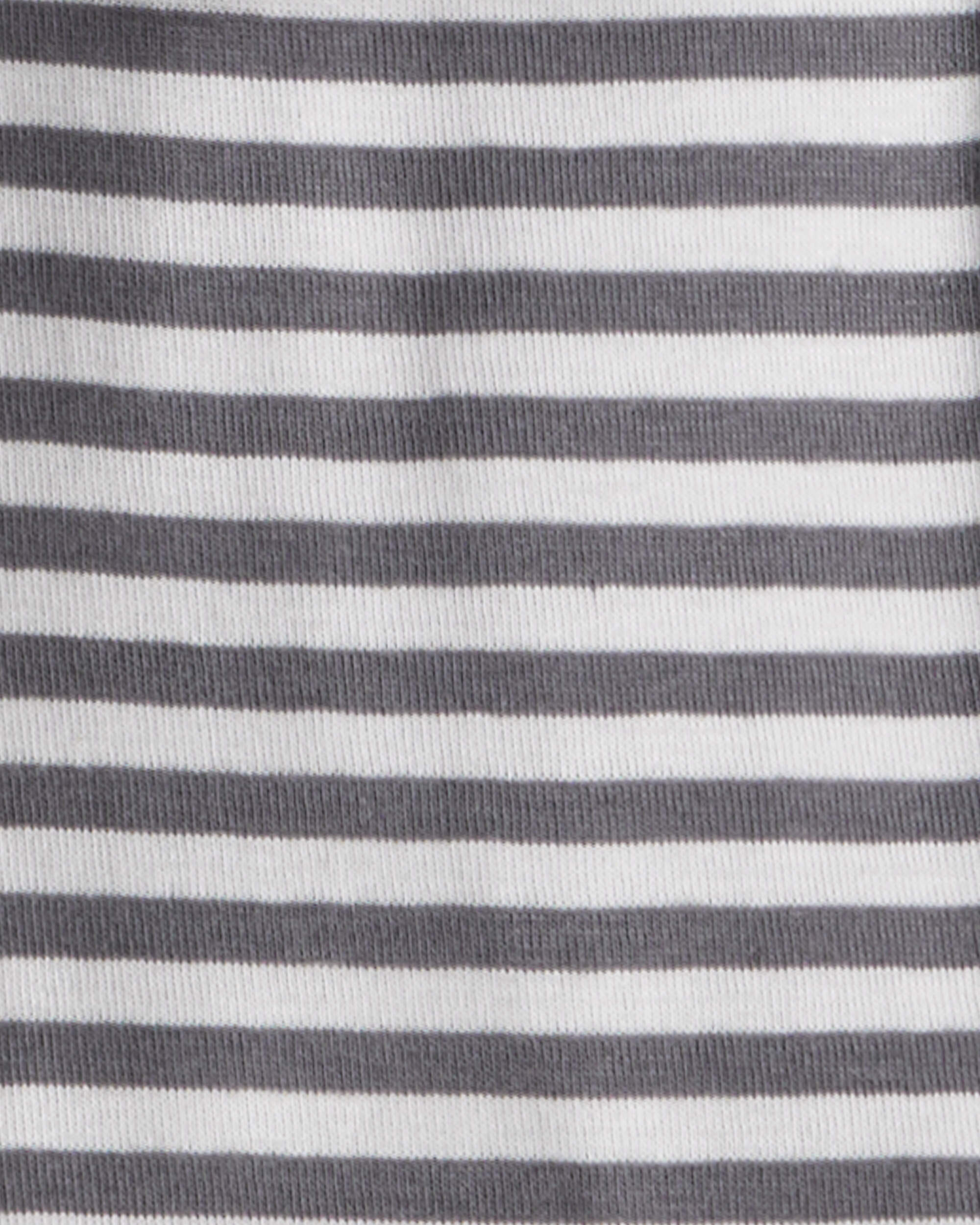 Baby Boy Yeti Print 100% Cotton Long-Sleeve Snug Fit 4-Piece Pyjamas - Green/Grey