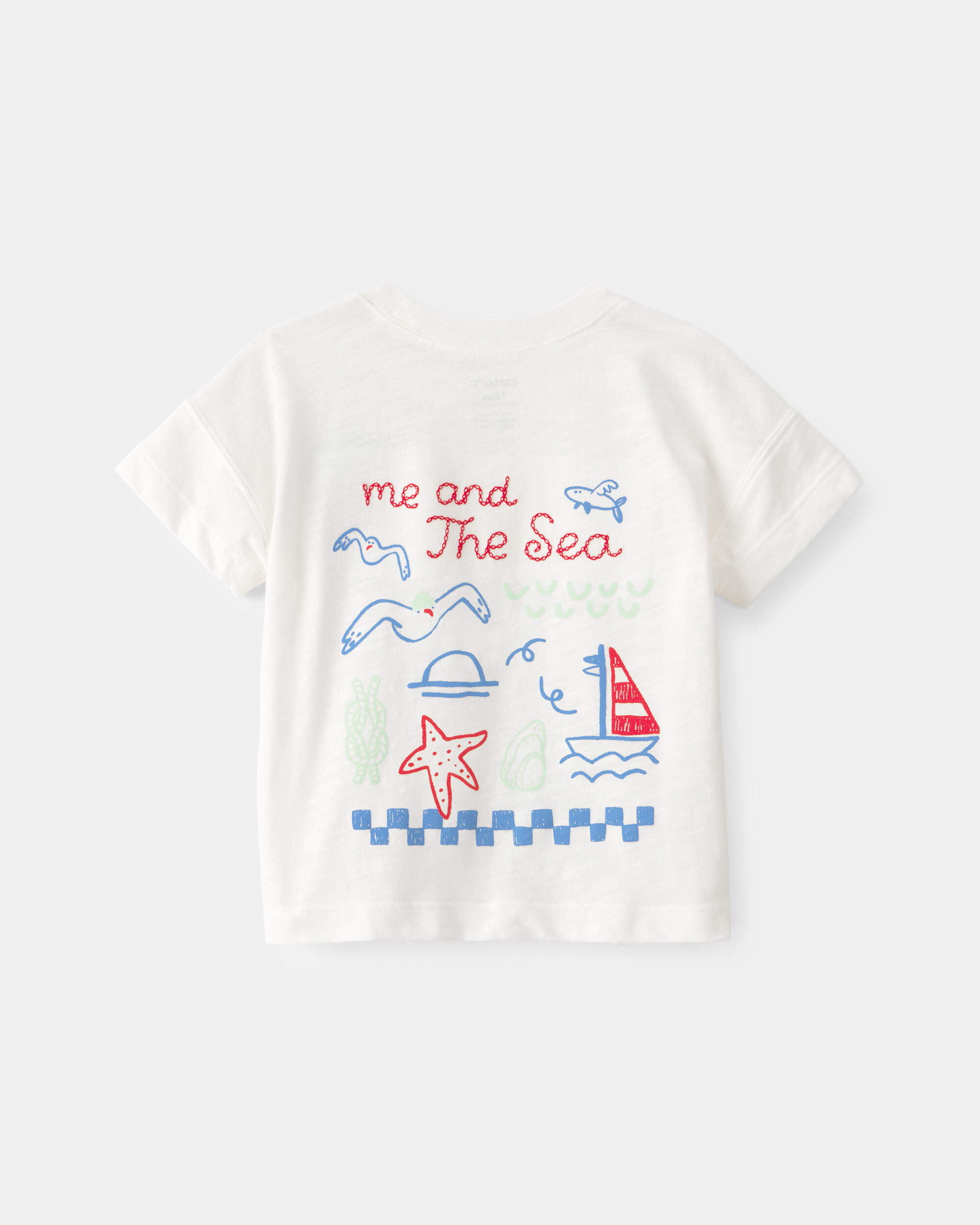 Baby 'Ahoy There' Graphic Tee - White