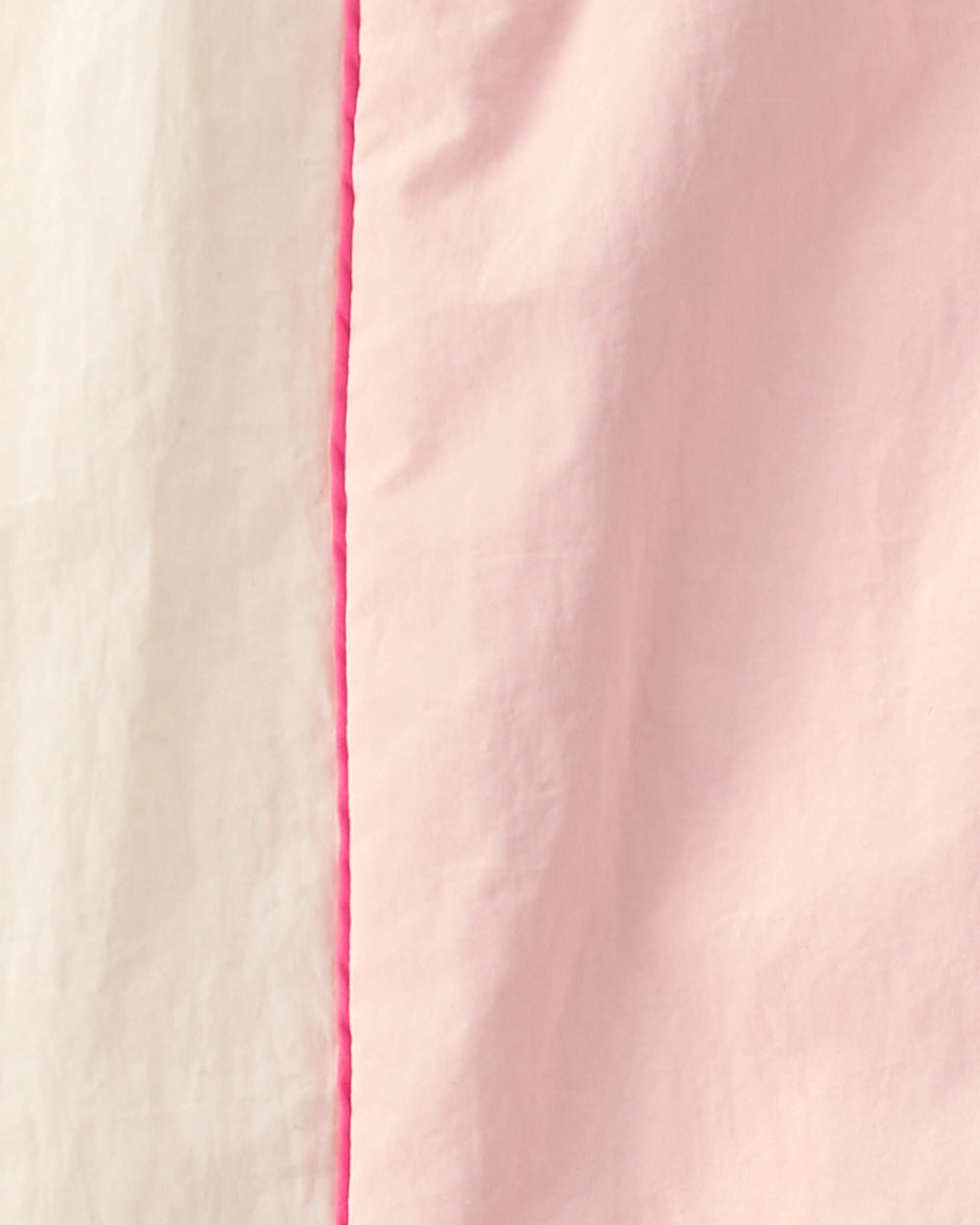 Girls Striped Drawstring Joggers - Pink