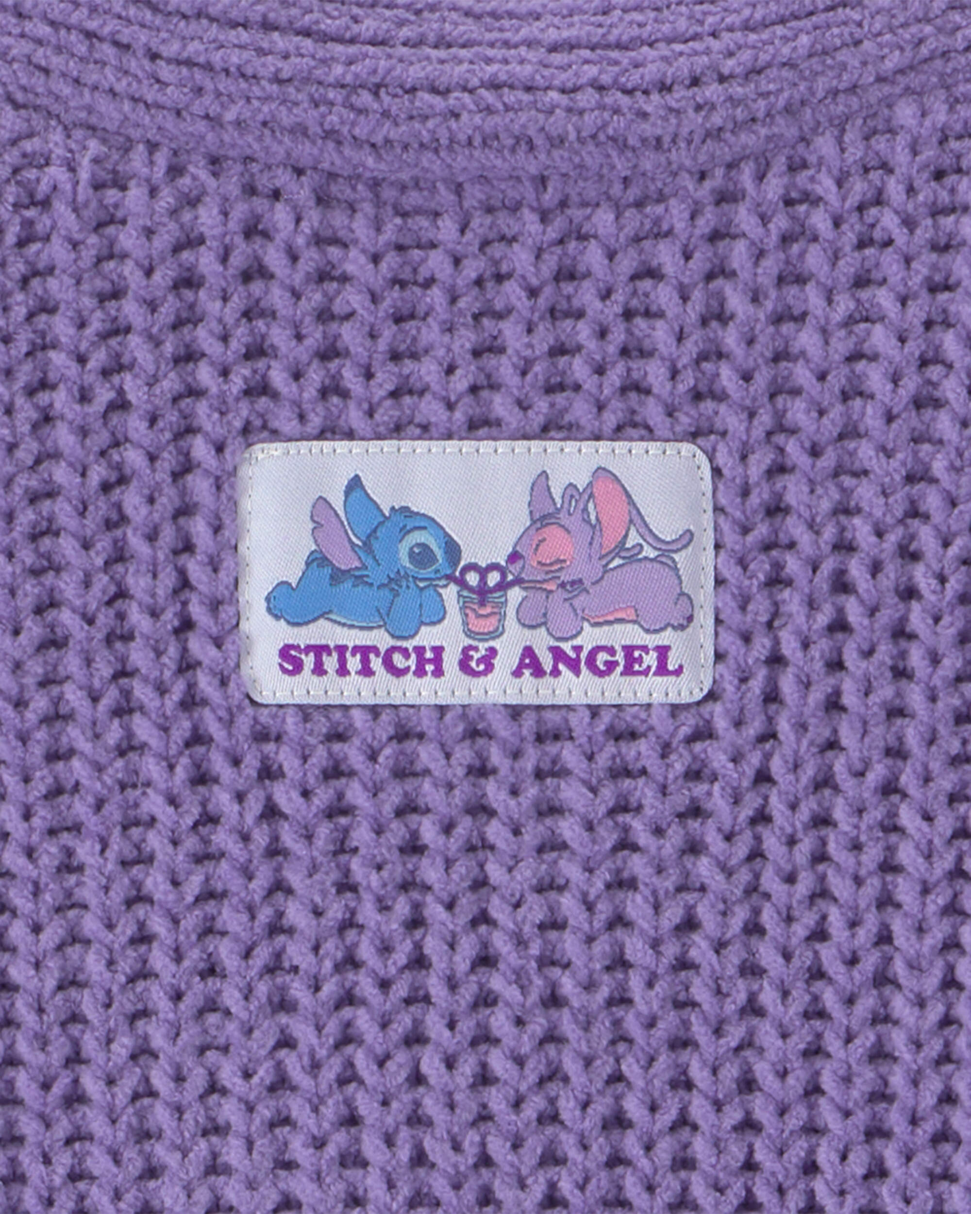 Girls Disney© Lilo & Stitch Cardigan Sweater - Purple