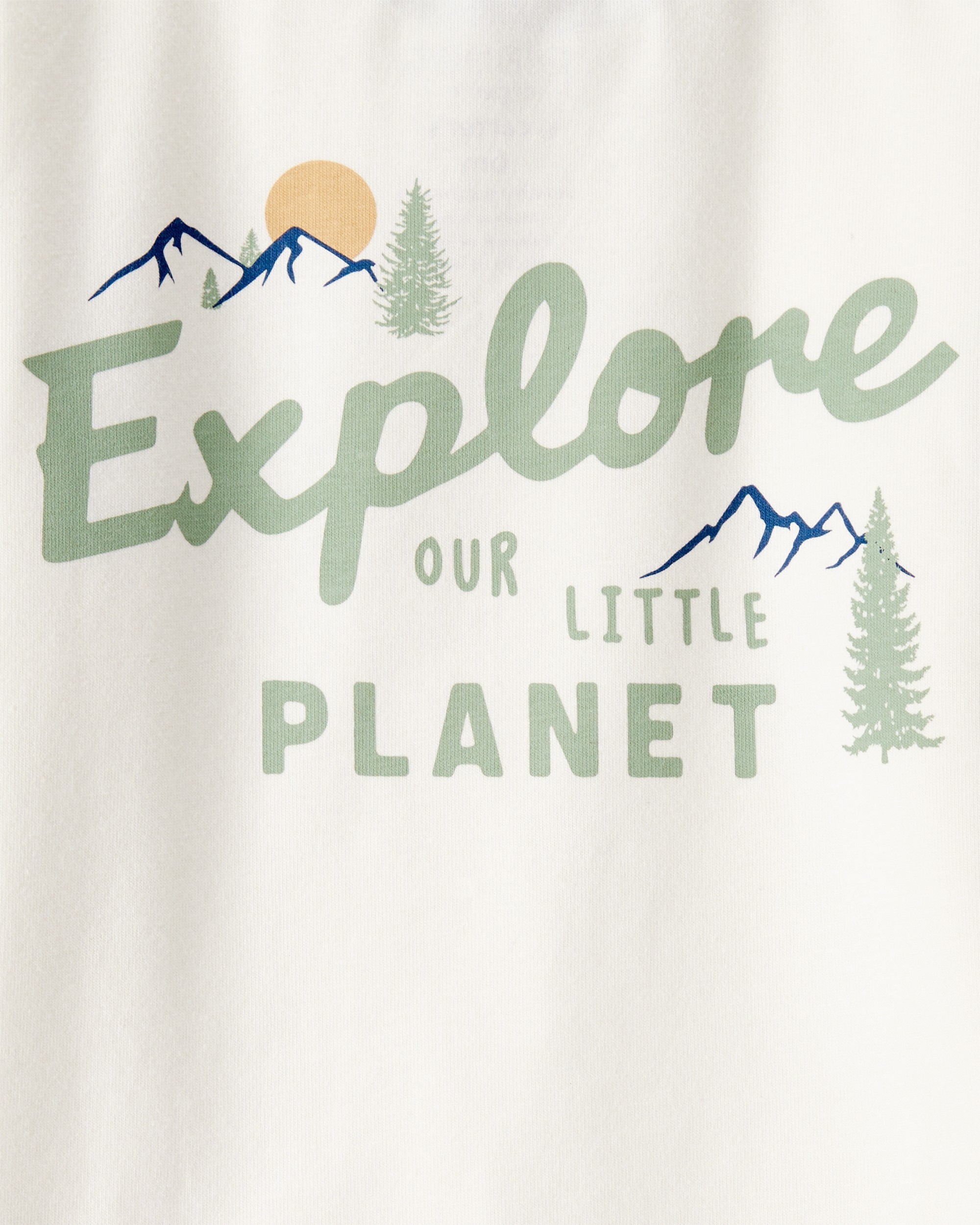 Baby Girl Organic Cotton Let's Explore Long-Sleeve Tee
