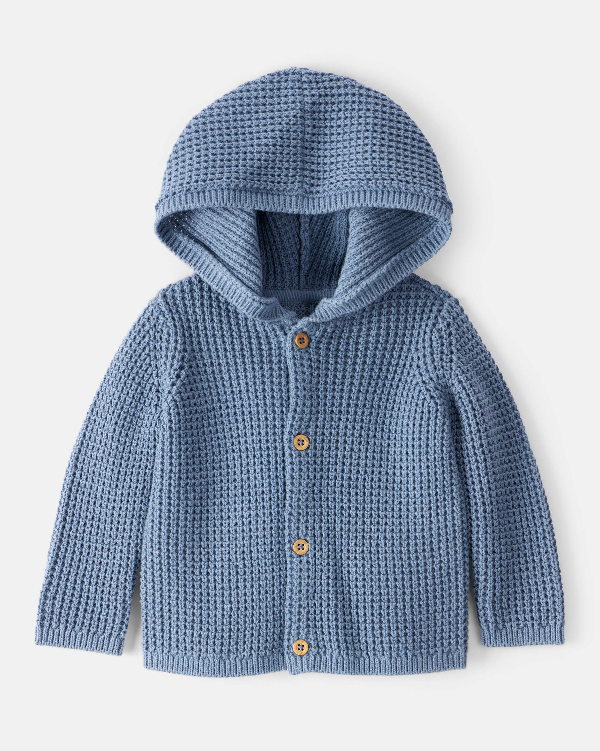 Baby Hooded Cotton Cardigan