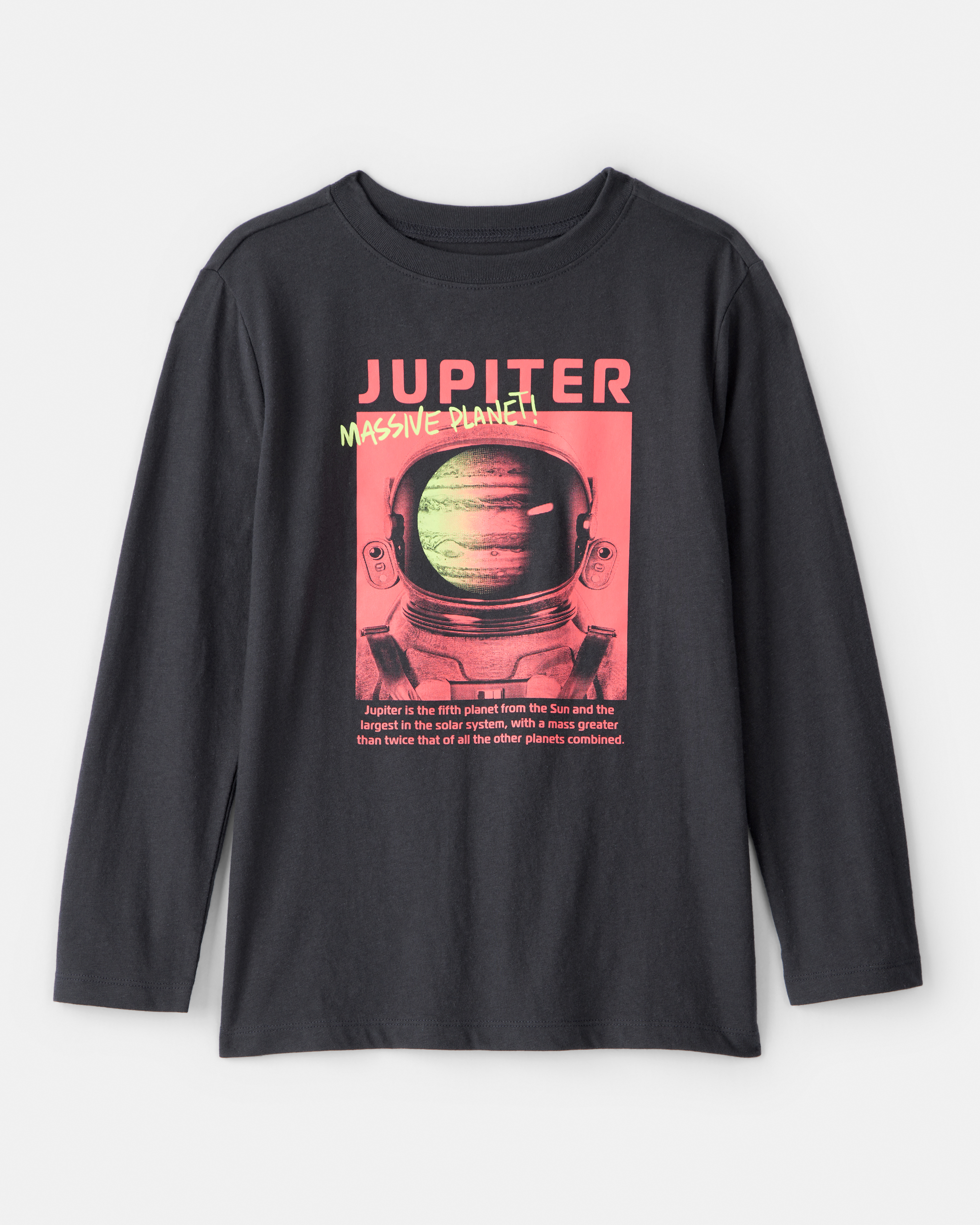 Boys Planet Long-Sleeve Graphic Tee - Black