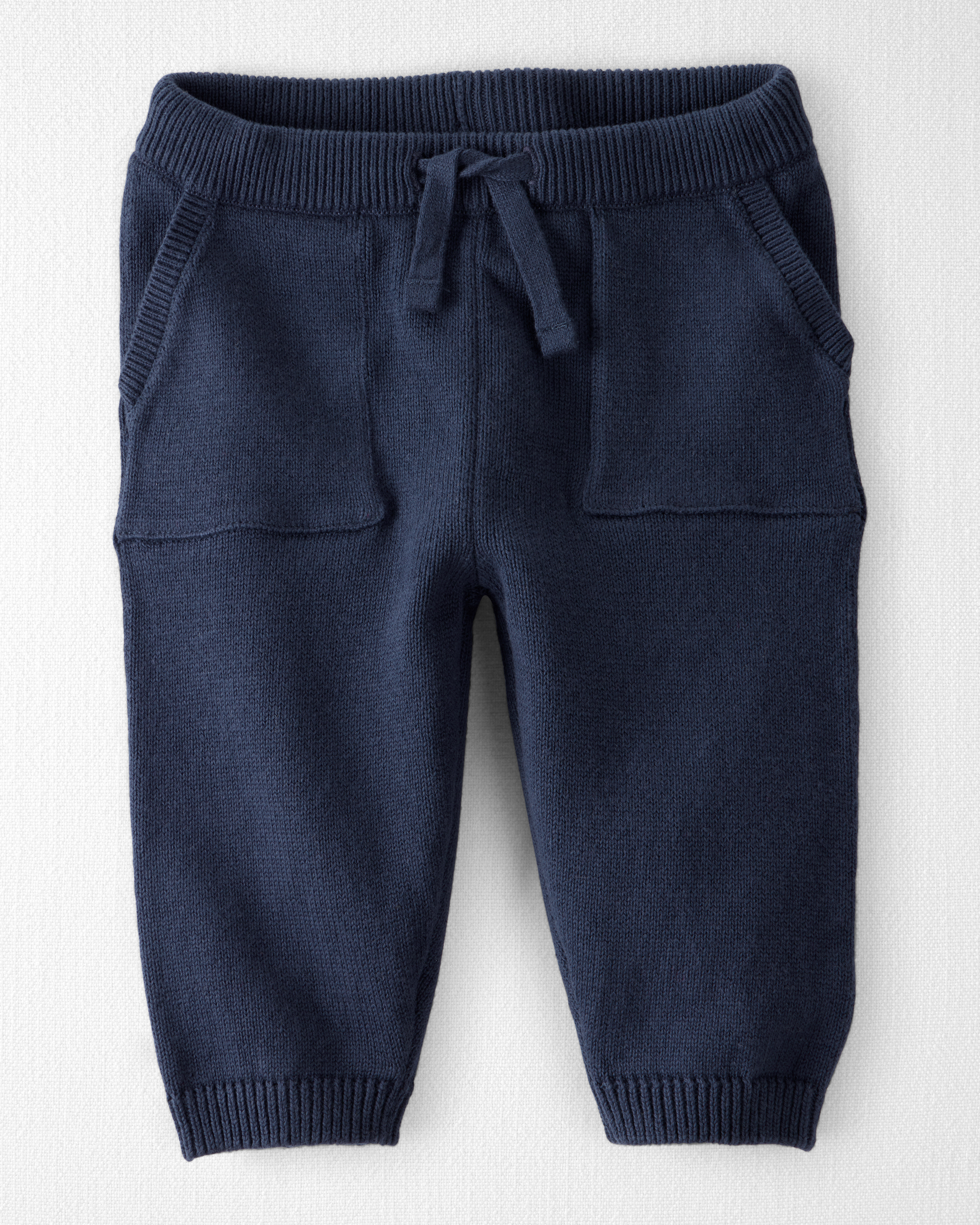 Baby organic cotton sweater knit jogger
