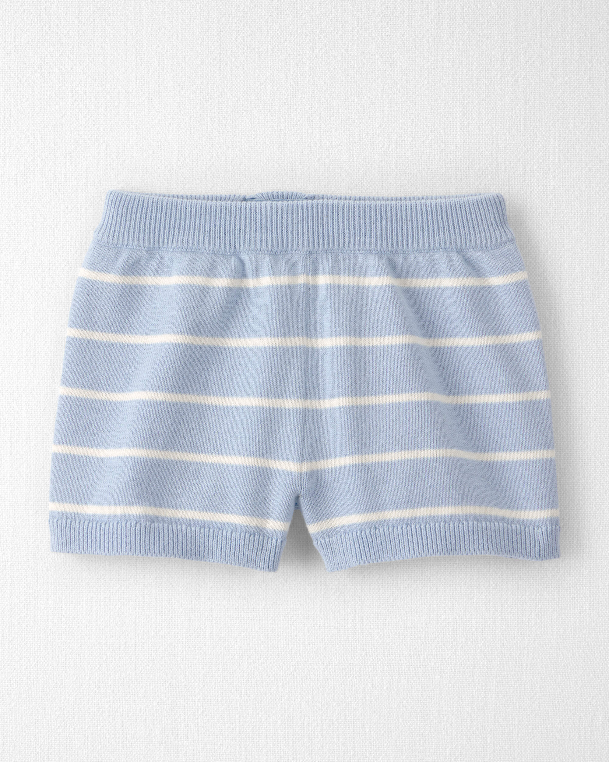 Baby Boy 2-Piece Organic Cotton Striped Shorts Set