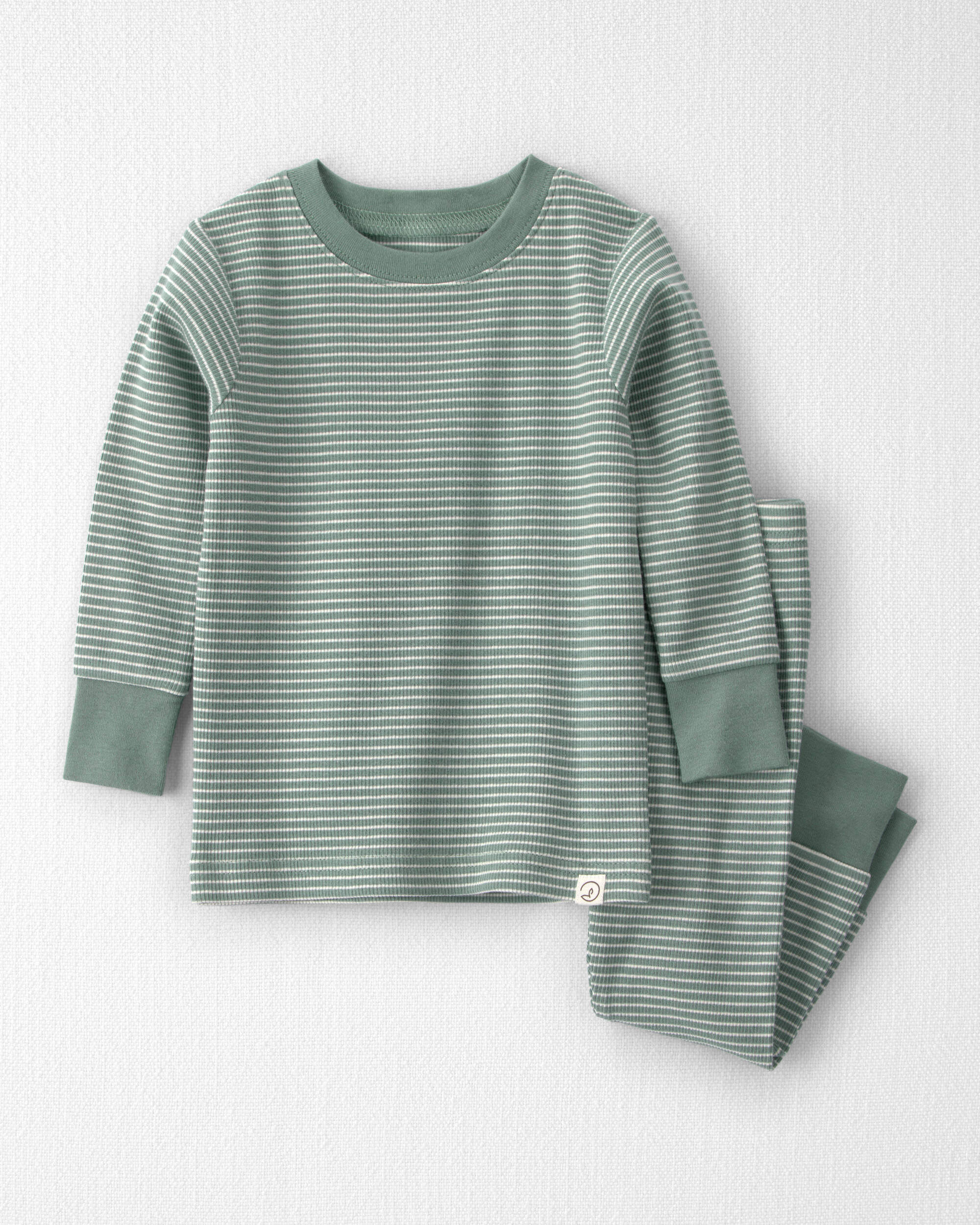 Baby 2-Piece Organic Cotton Ribbed Pyjamas
