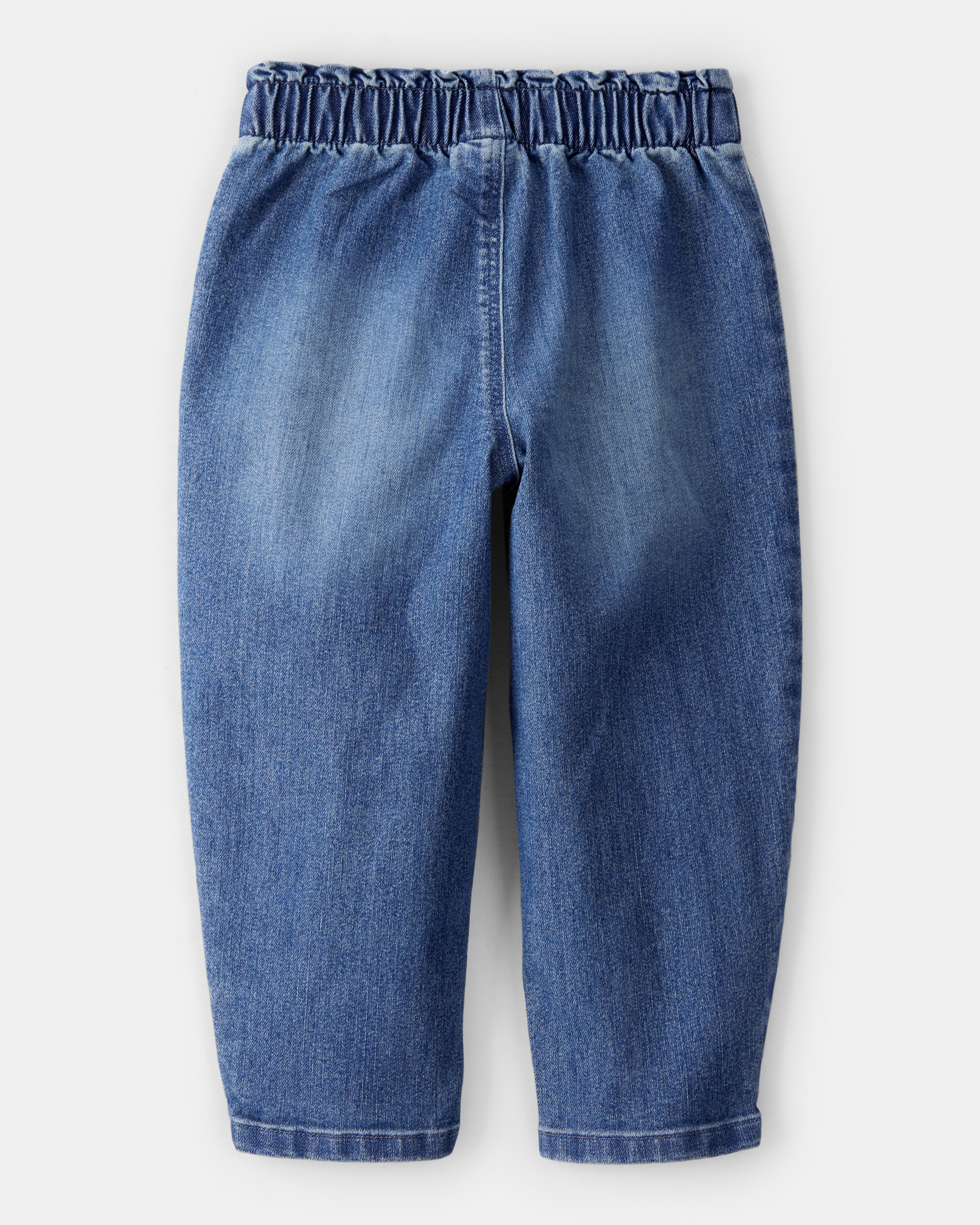 Toddler Girl Heart Pocket Barrel Jeans - Blue