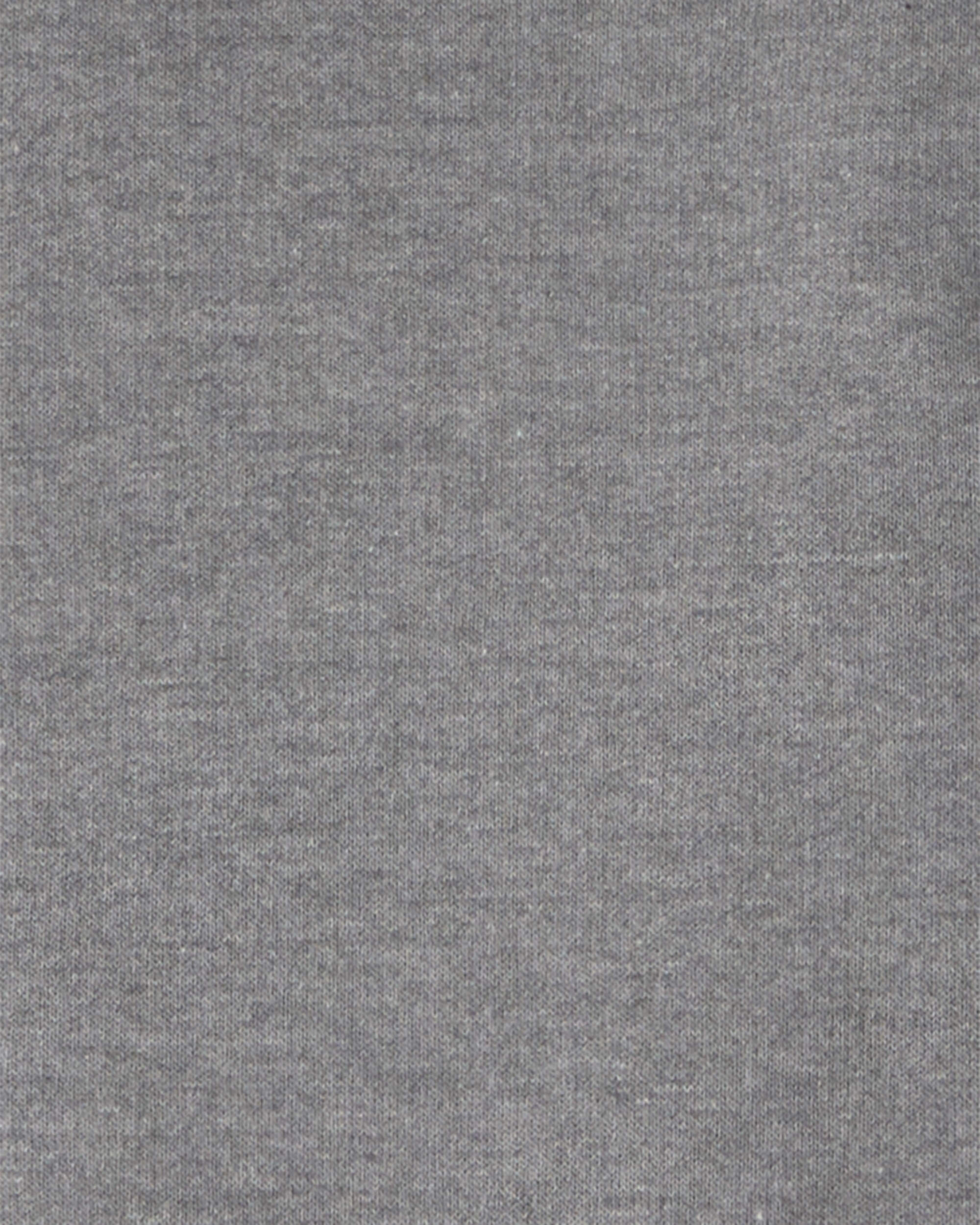 Boys Fleece Zip-Up Hoodie - Grey