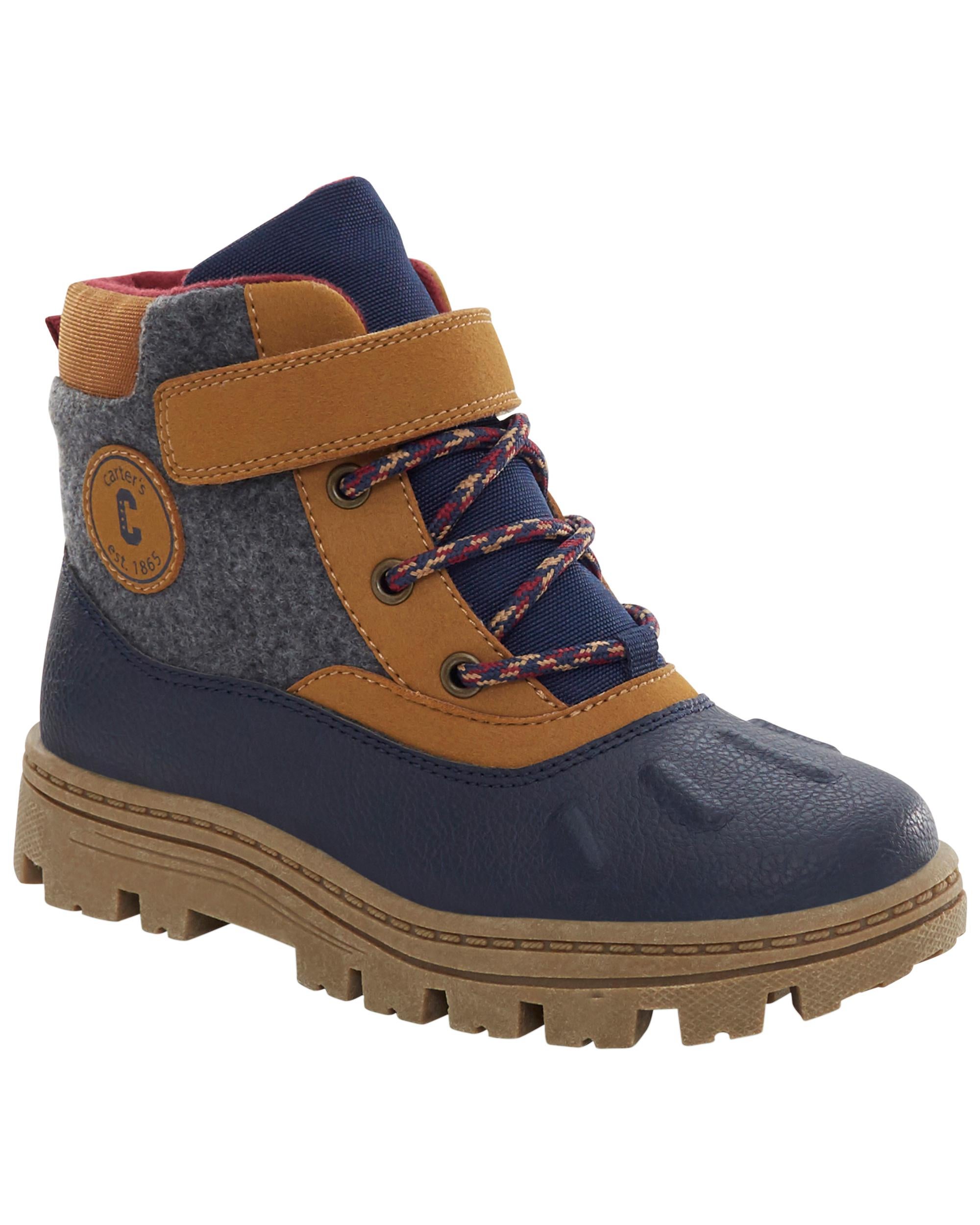 Brown/Navy Duck Boots | Carter's Oshkosh Canada