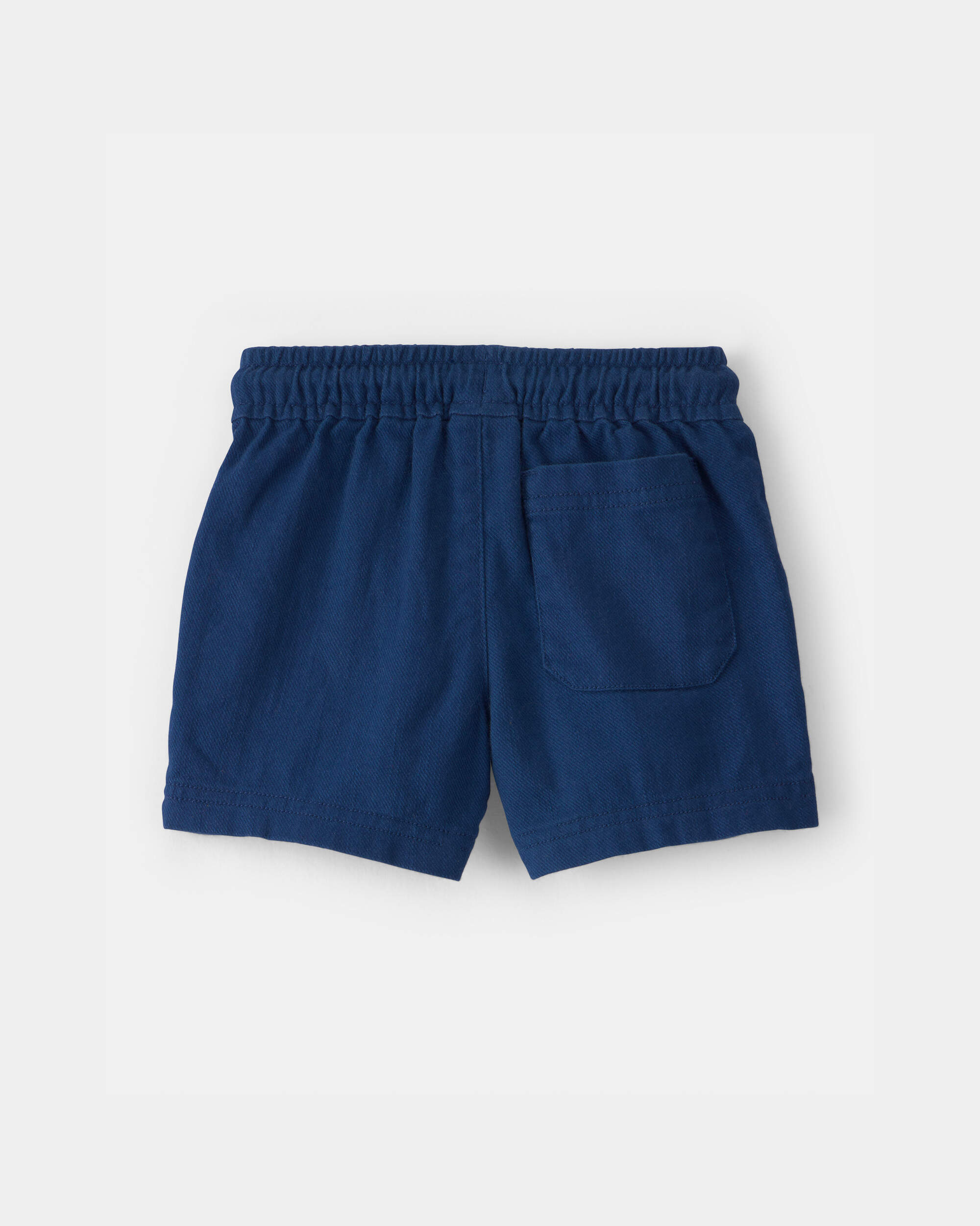 Baby Boy Twill Shorts - Blue