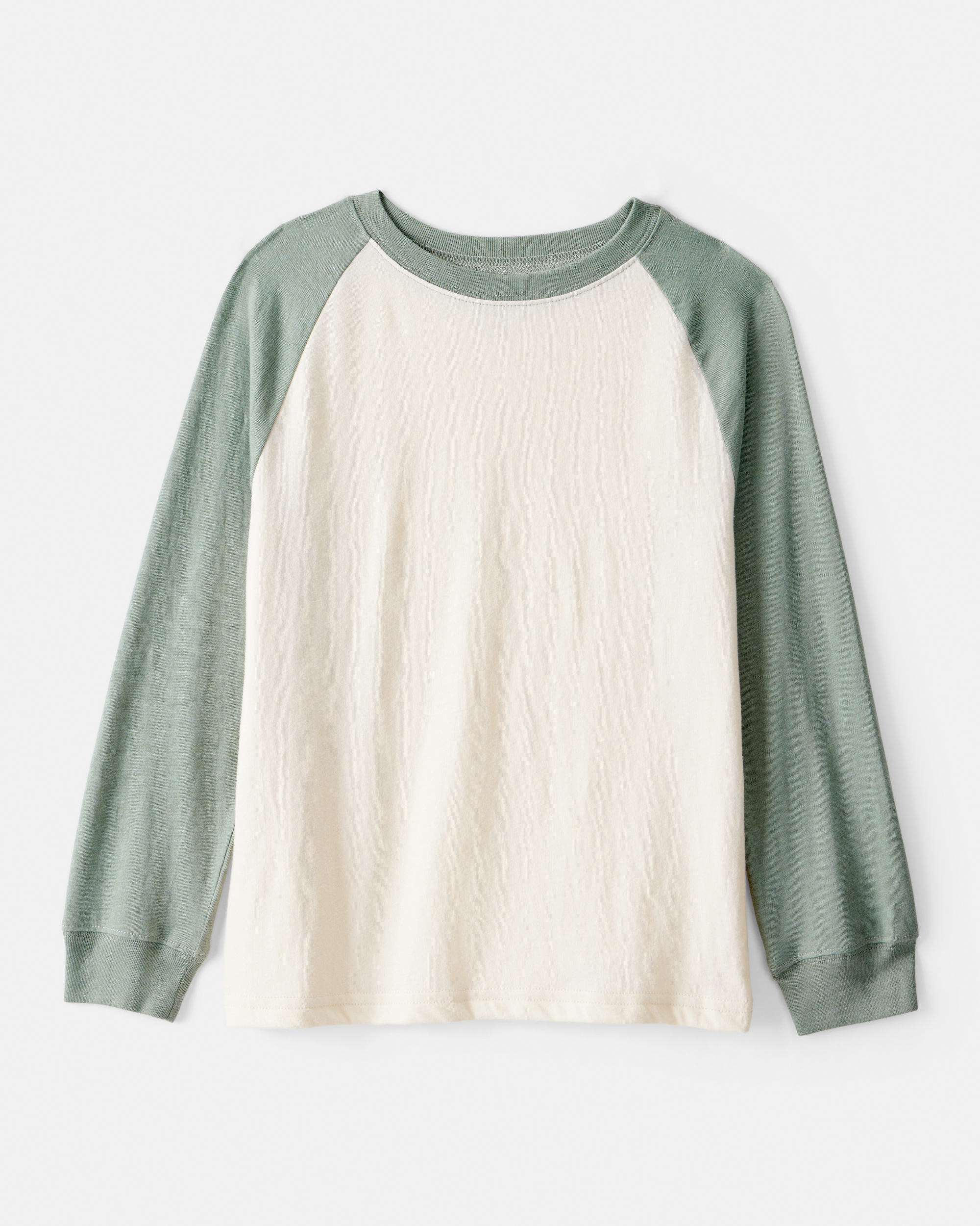 Boys Long-Sleeve Raglan Tee - Green