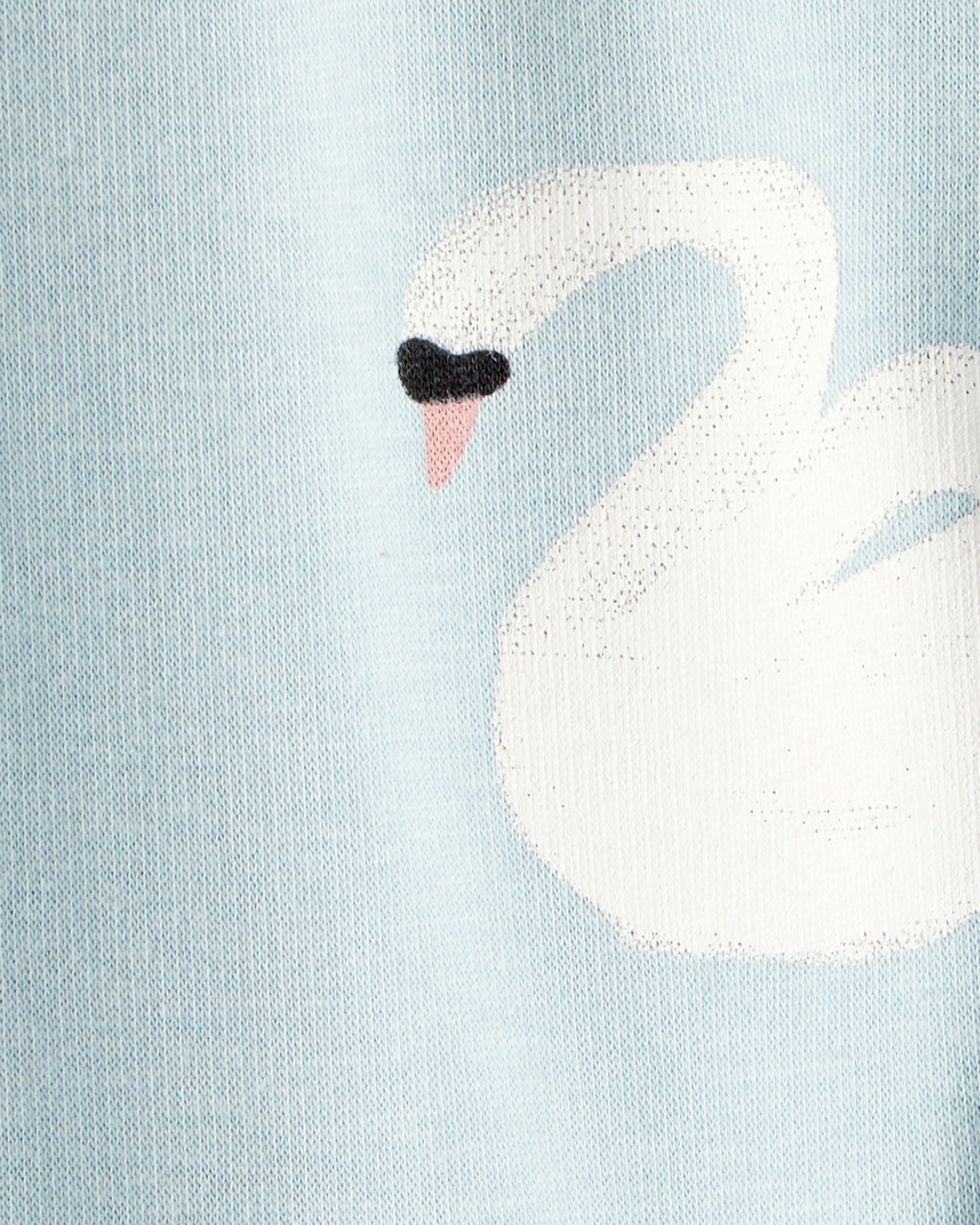 Baby Girl Swan Pull-On Stretch Cozy Leggings - Blue