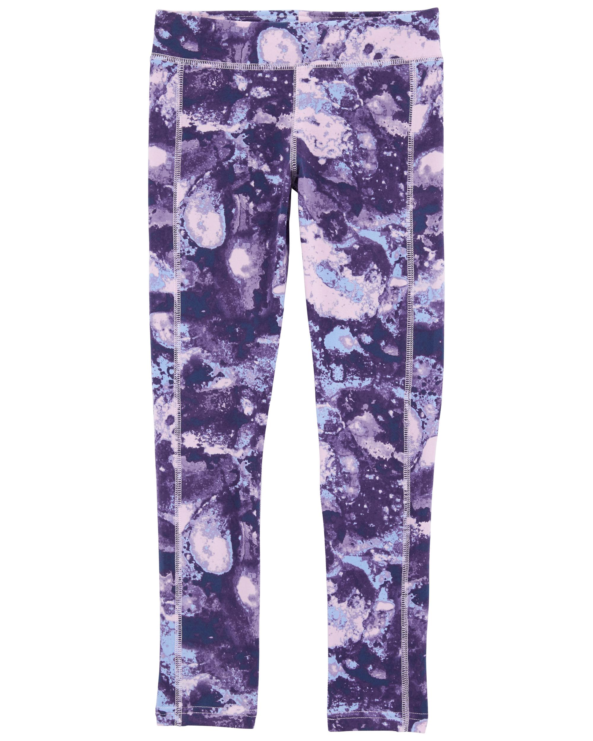 Purple Purple Tie-Dye Leggings