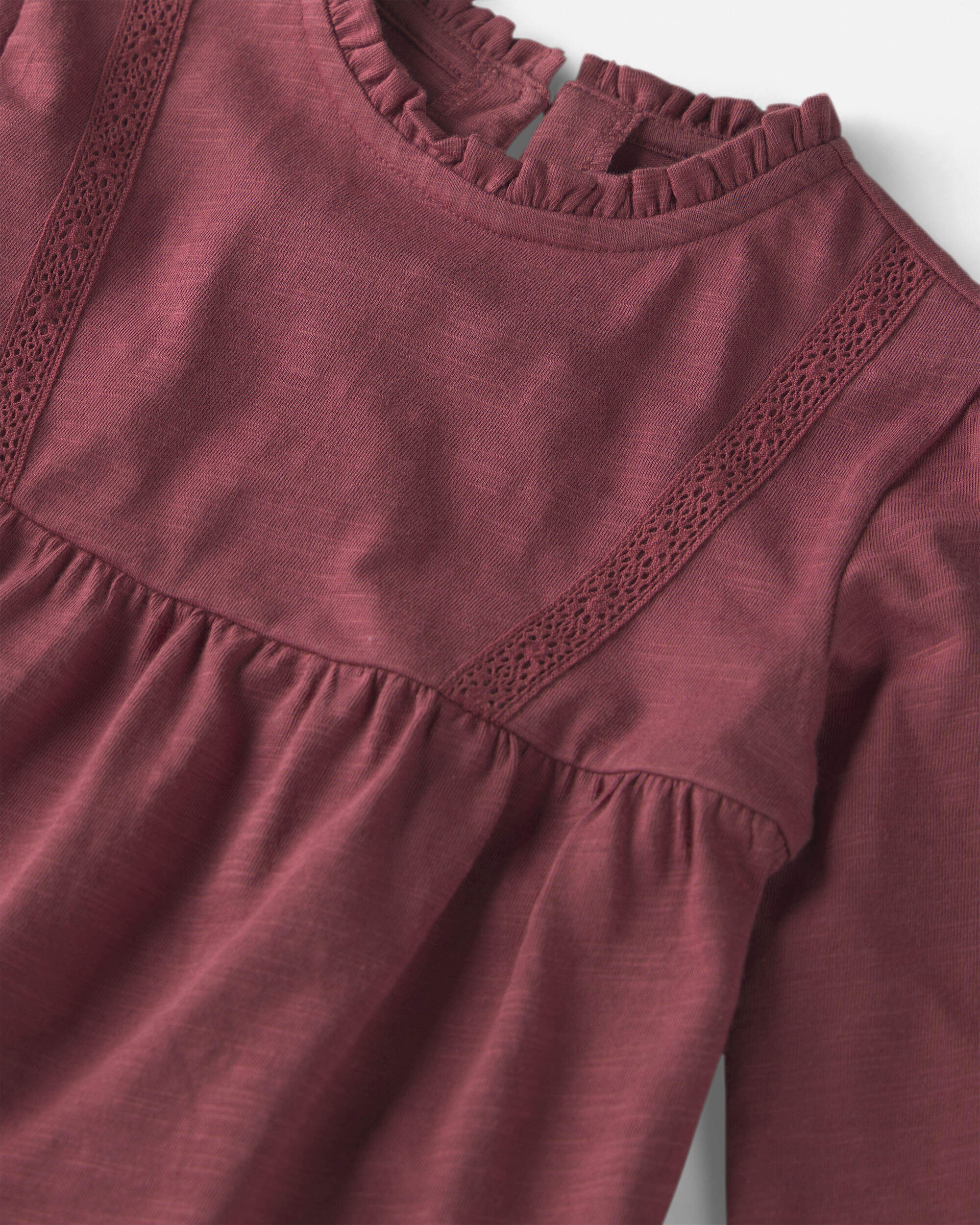Toddler Girl Organic Cotton Peplum Top