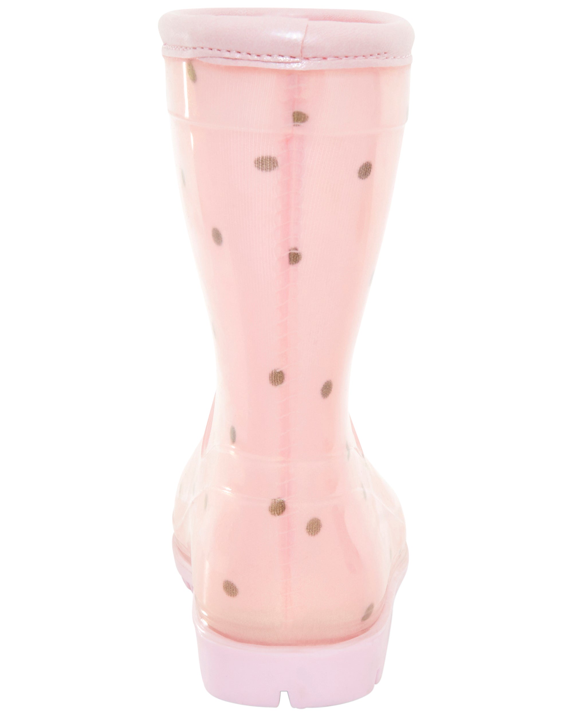 Pink polka dot rain boots shop