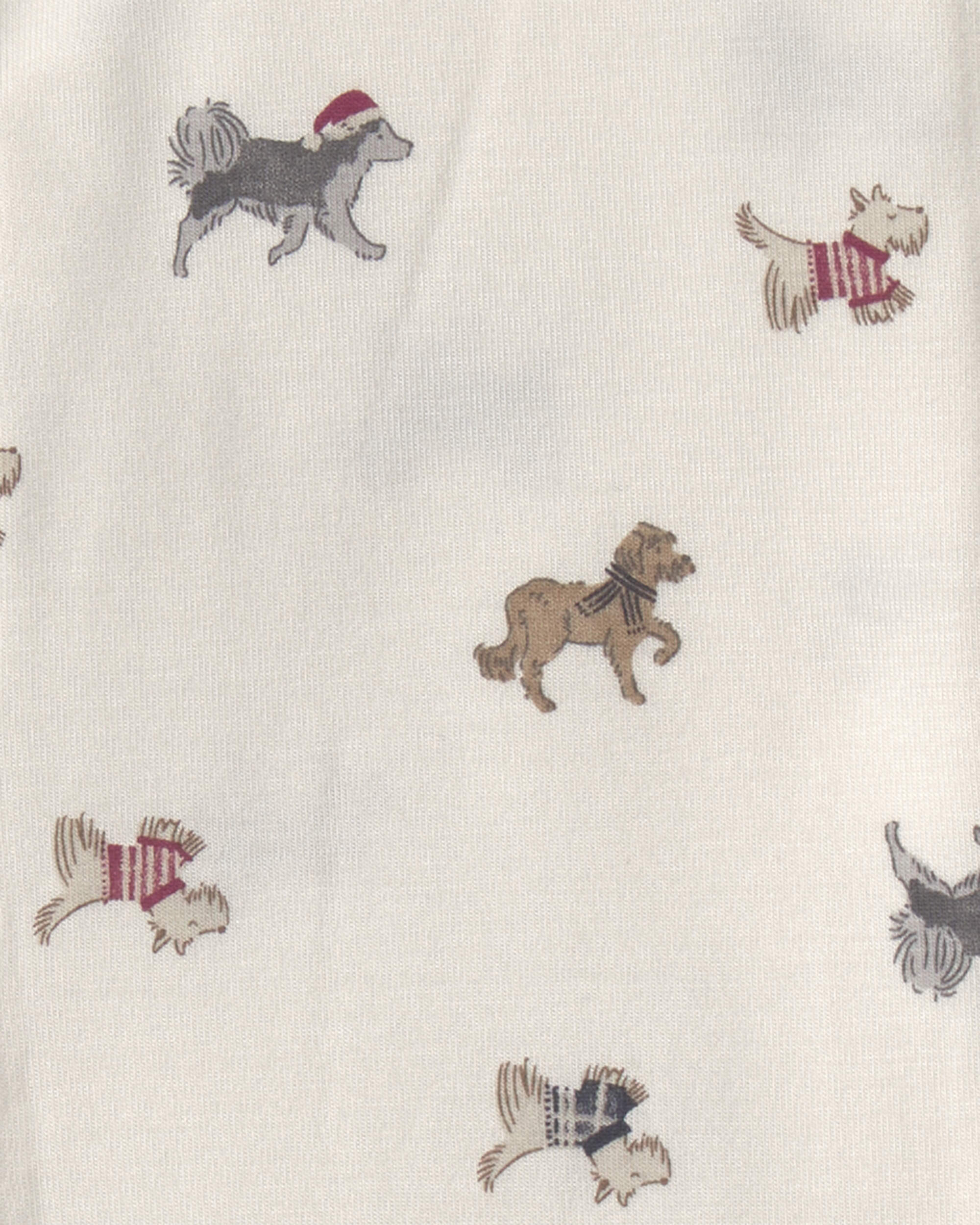 Baby 1-Piece Dog PurelySoft™ Snug Fit Pyjama - Cream