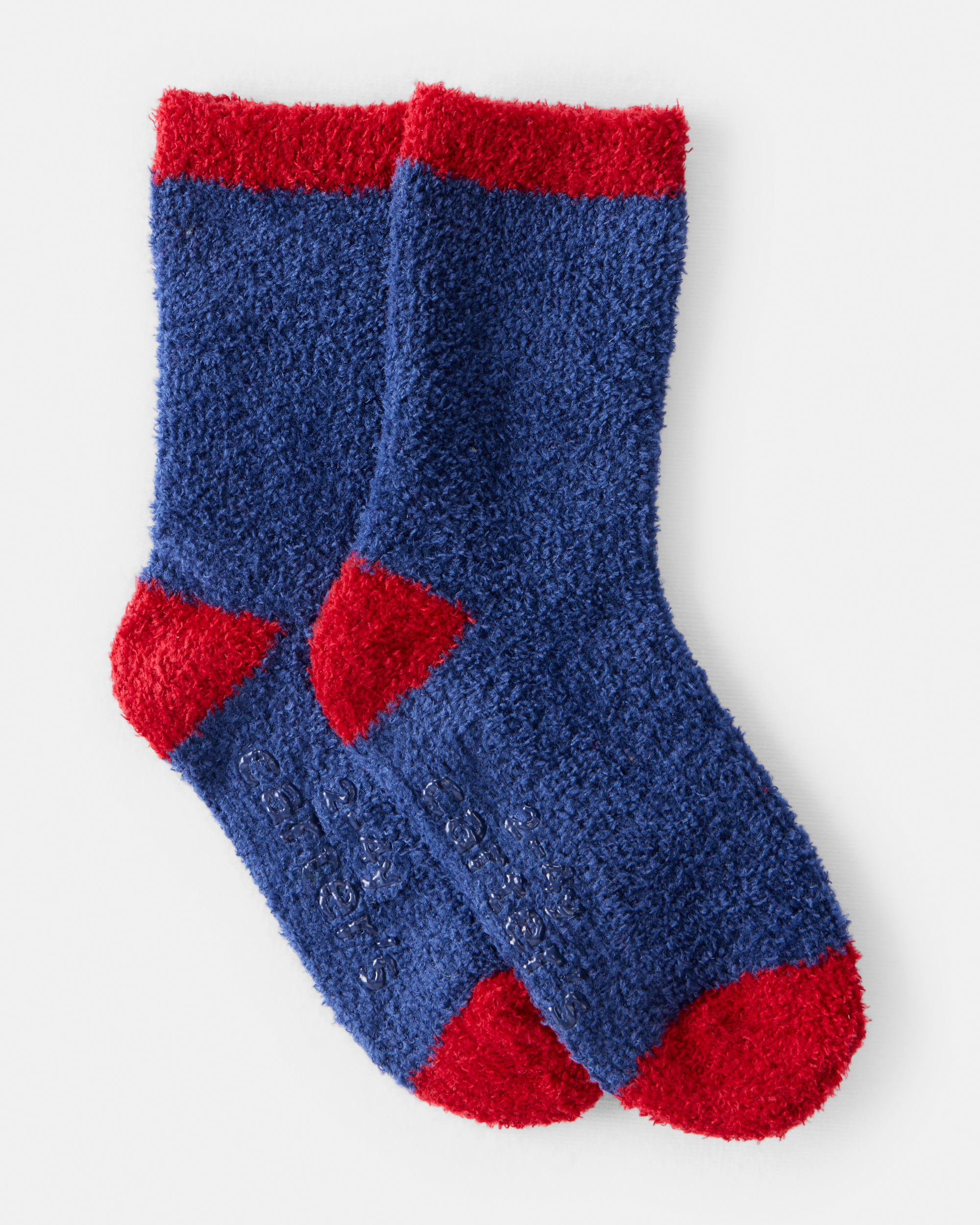 Toddler Cozy Socks - Navy/Red