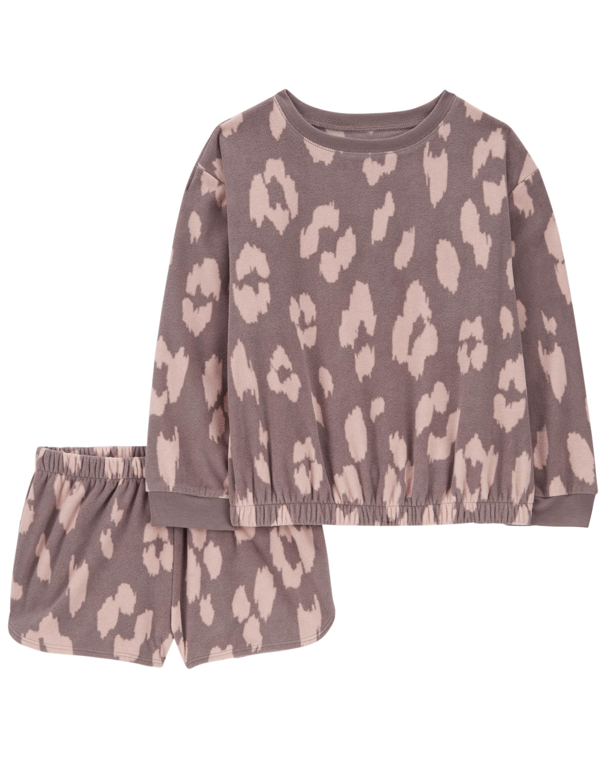 2-Piece Leopard Fleece Pyjamas