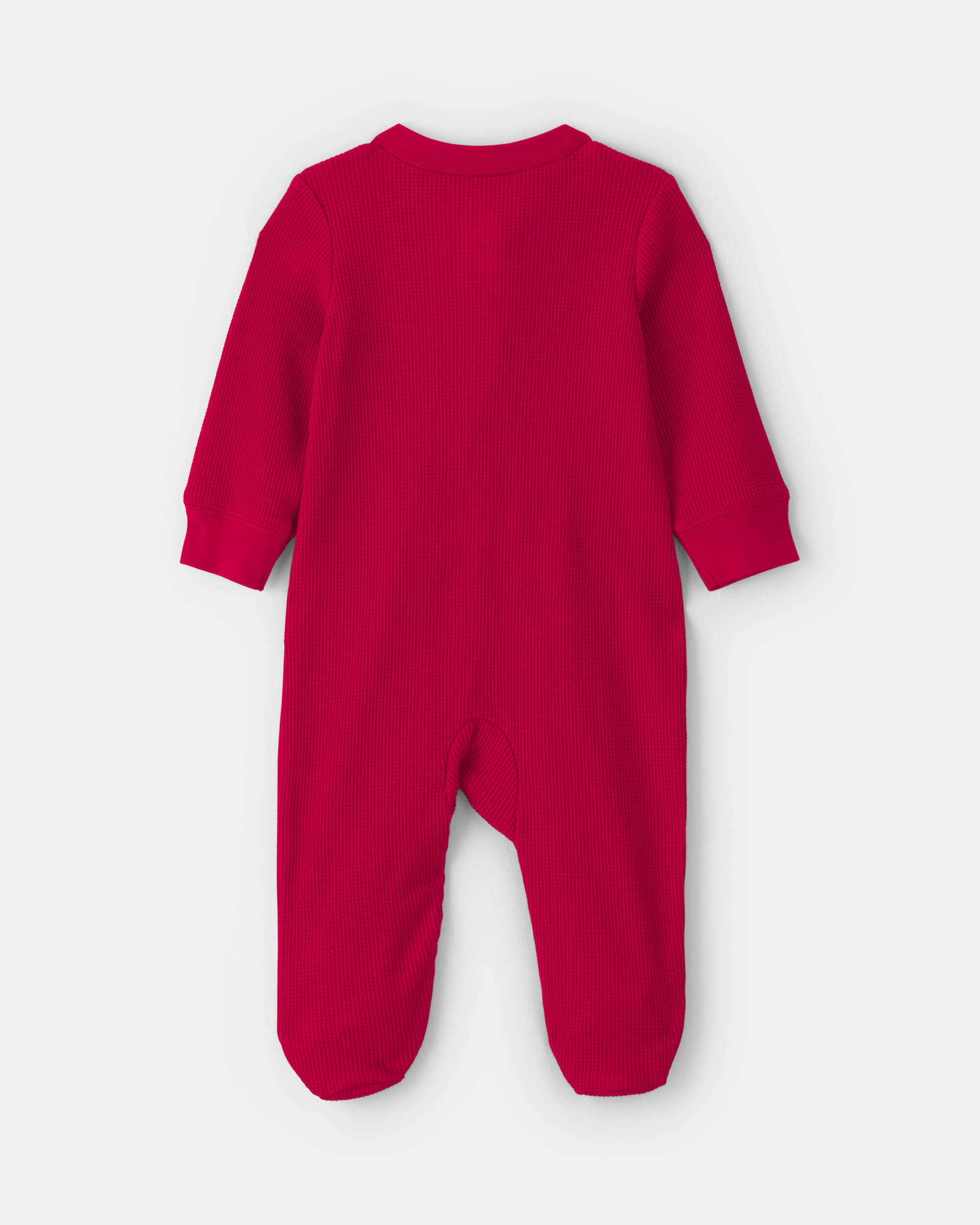 Baby My First Christmas' Cotton Thermal Sleeper - Red
