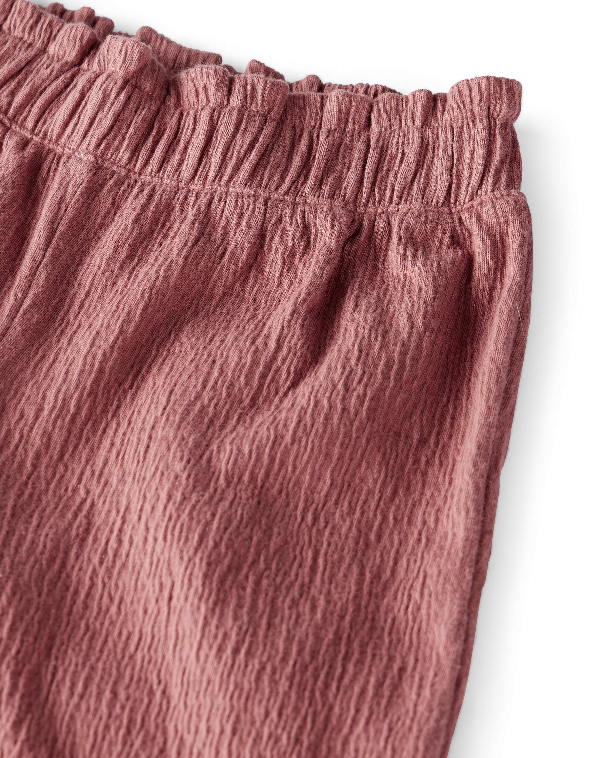 Toddler Girl 2-Piece Organic Cotton Crinkled Knit Set