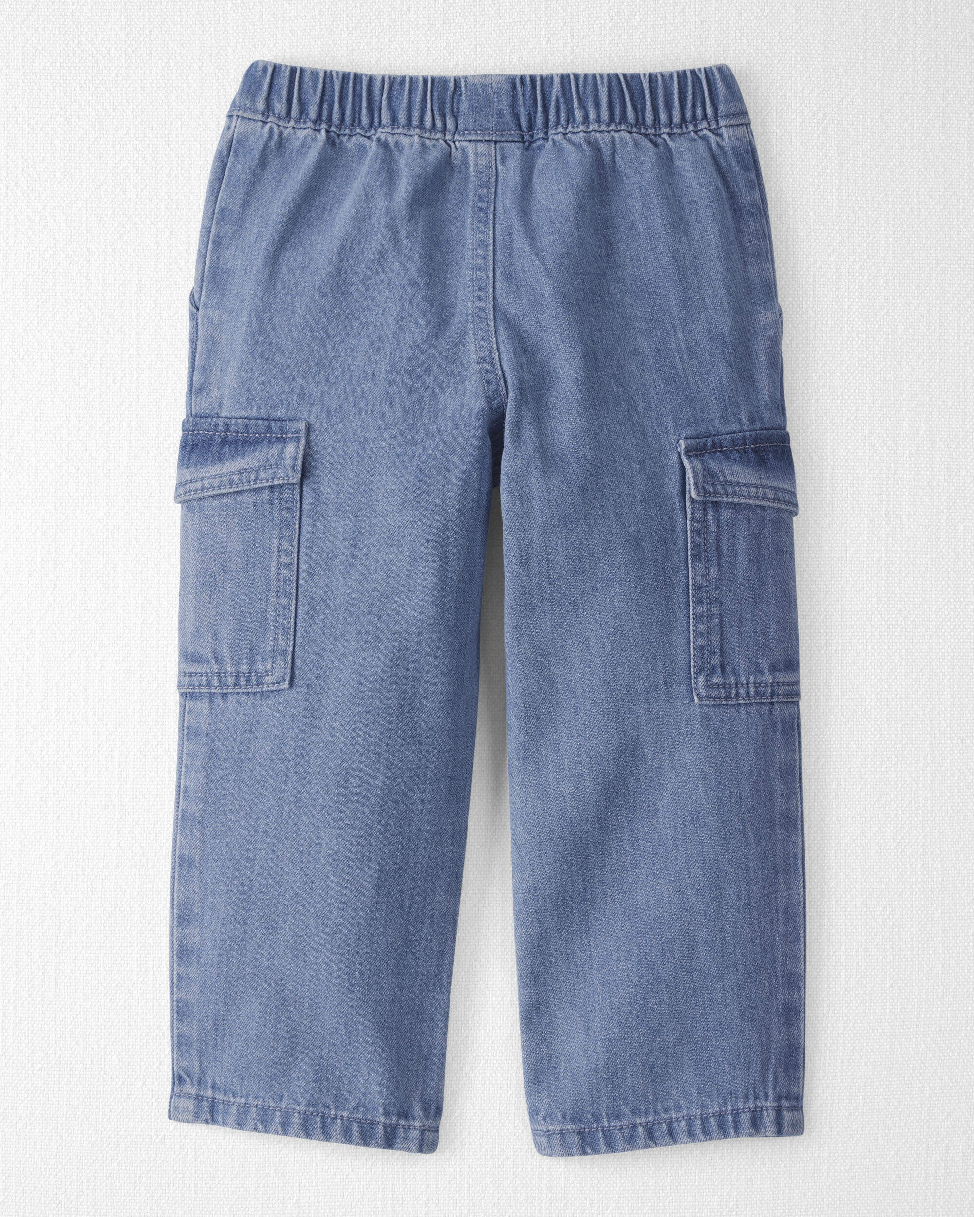 Toddler Organic Cotton Denim Cargo Pants