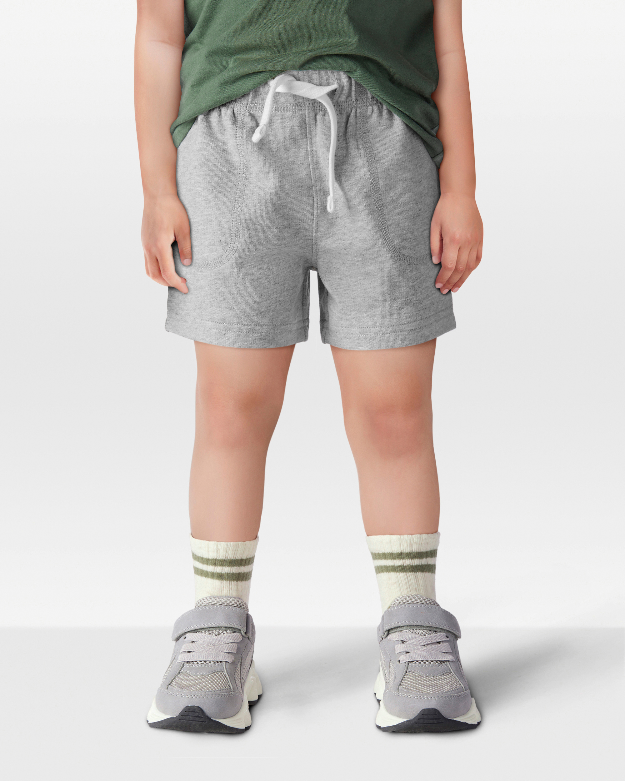 Toddler Boy Pull-On French Terry Shorts - Grey