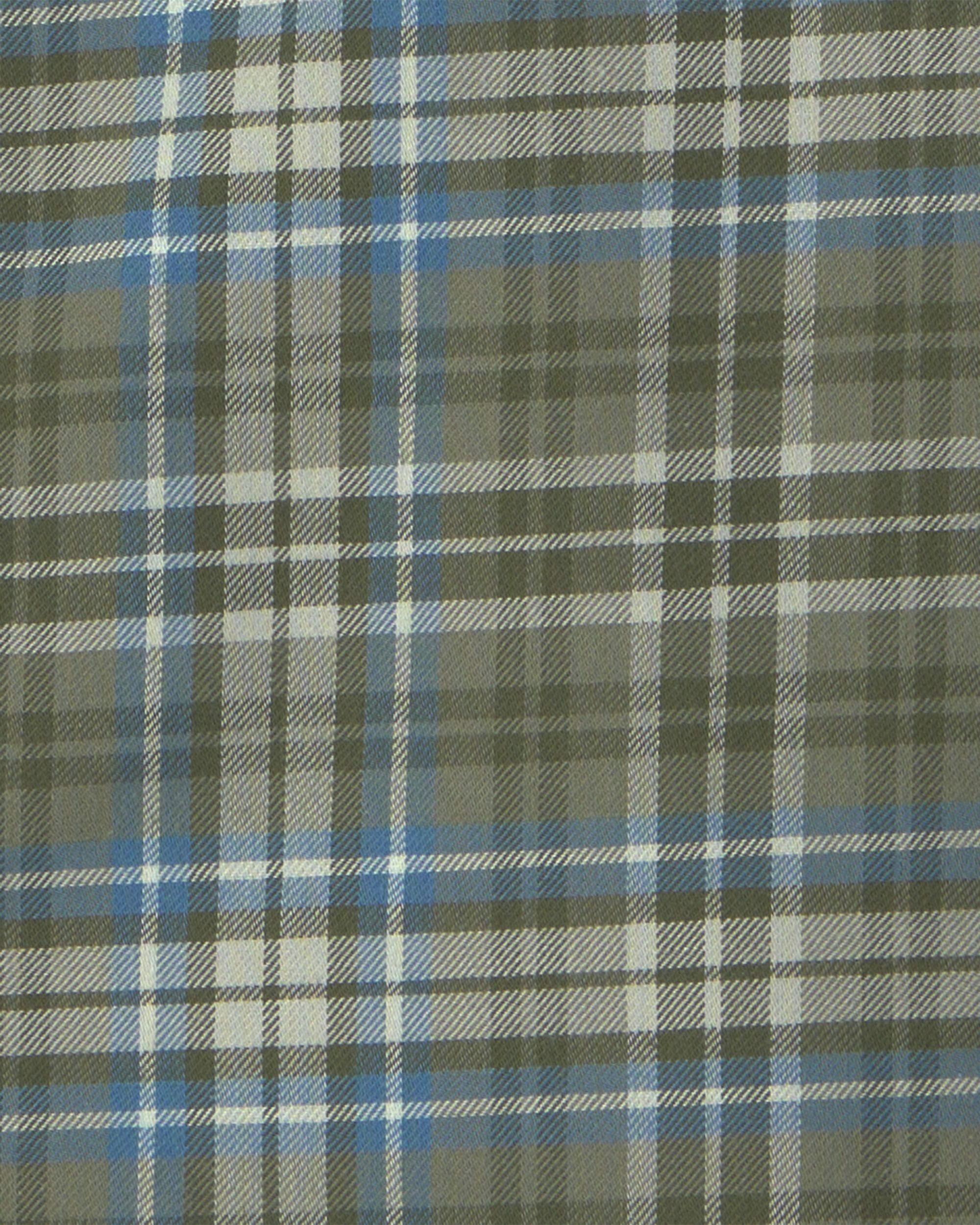 Boys Plaid Button-Down Shirt - Green
