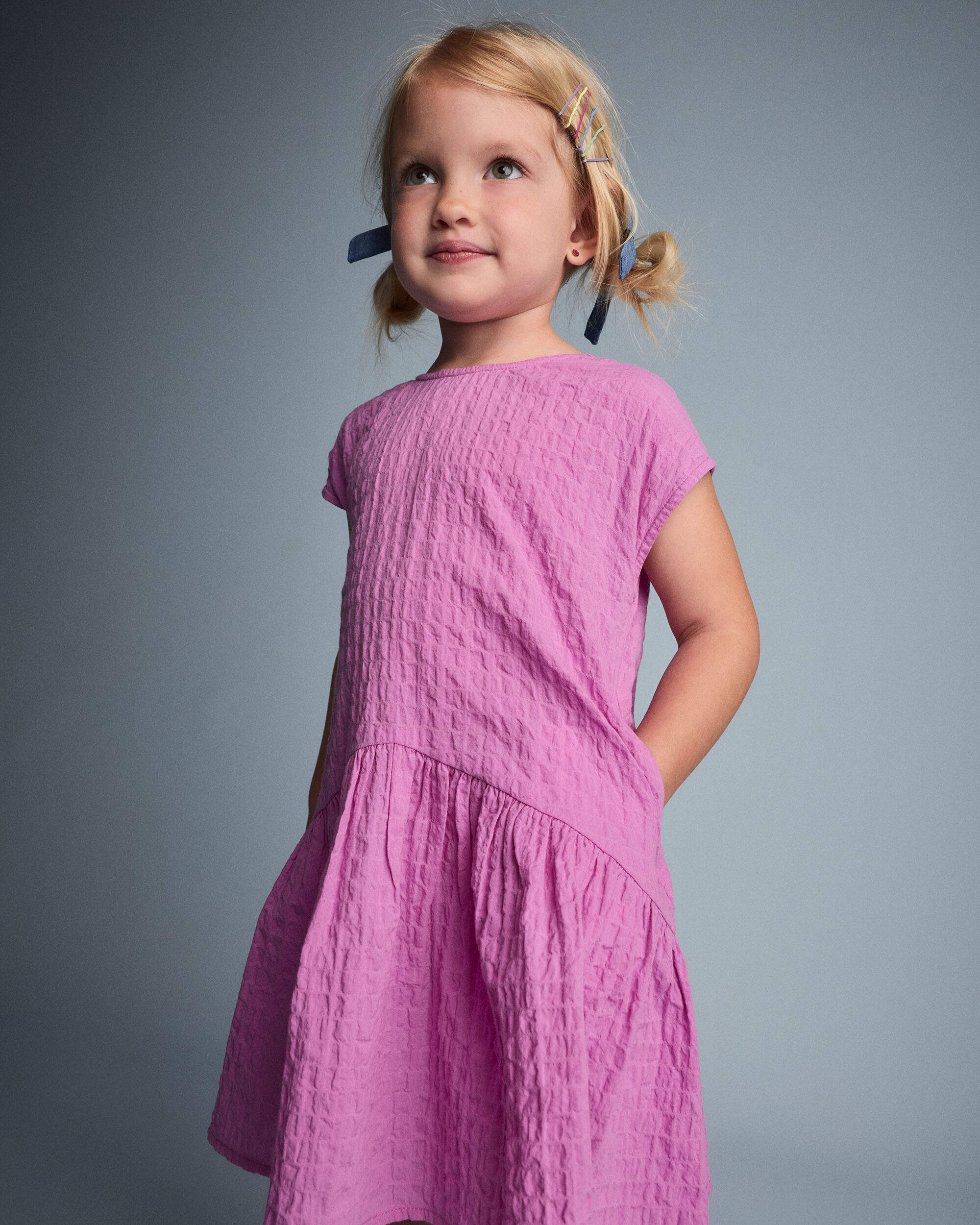 Toddler Girl Asymmetrical Drop-Waist Dress