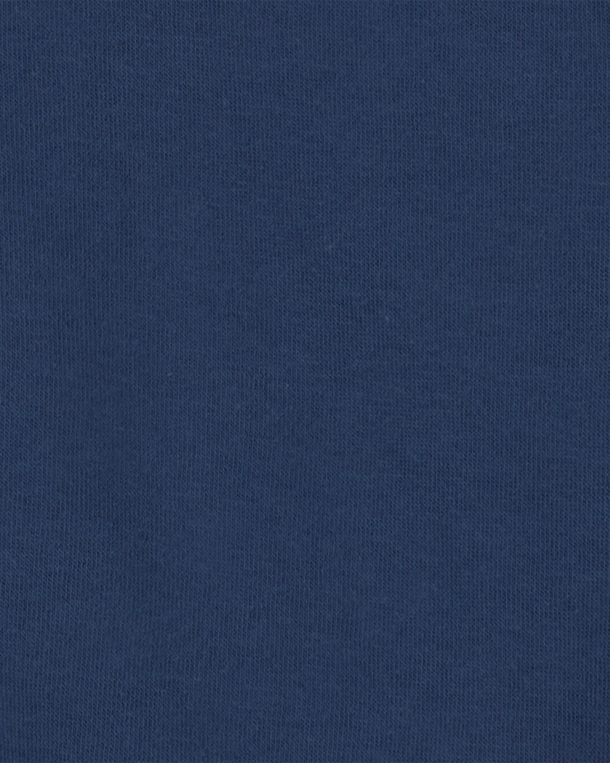 Boys Fleece Zip-Up Hoodie - Navy Blue