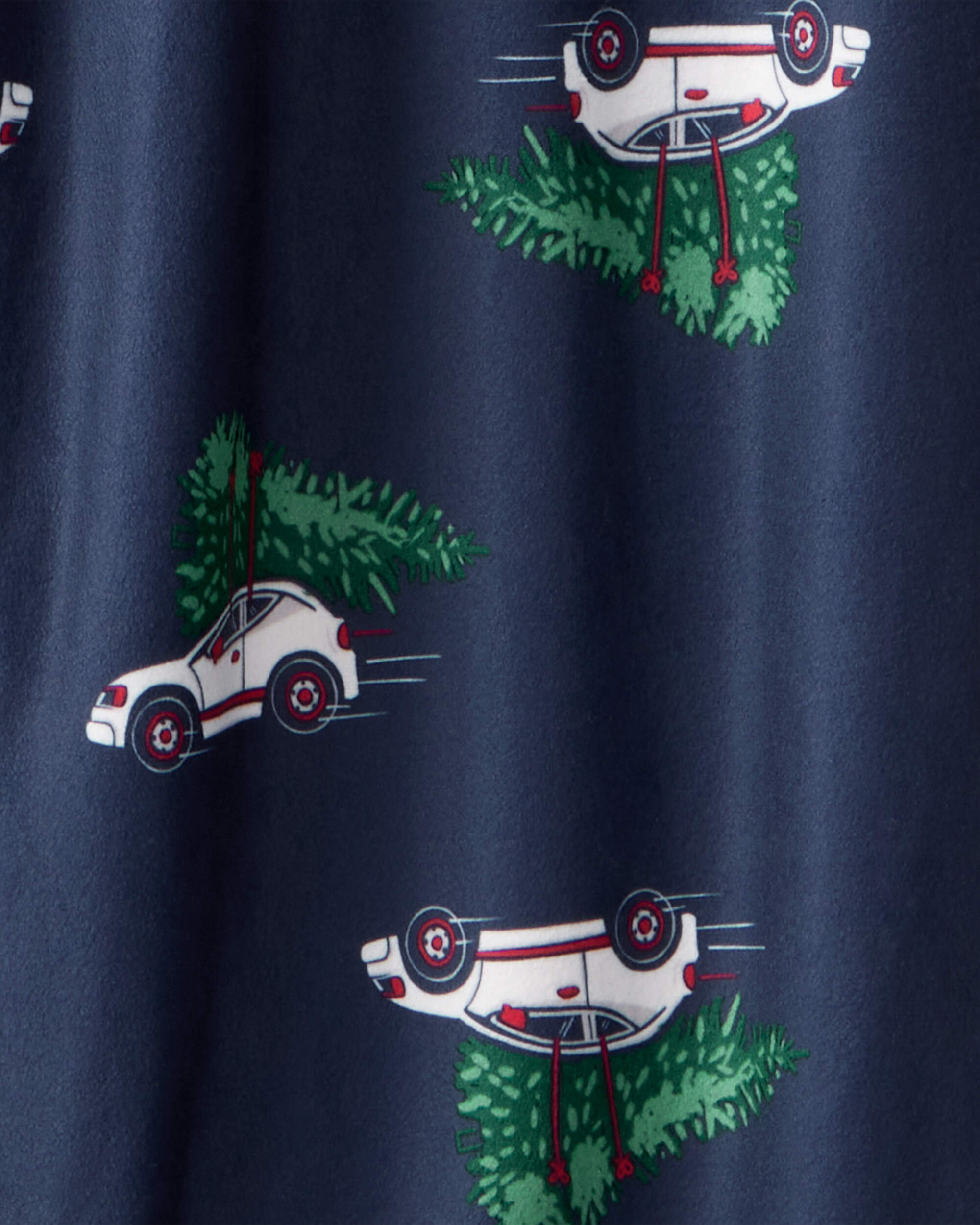Adult Christmas Cars Loose Fit Pyjama Bottoms- Navy