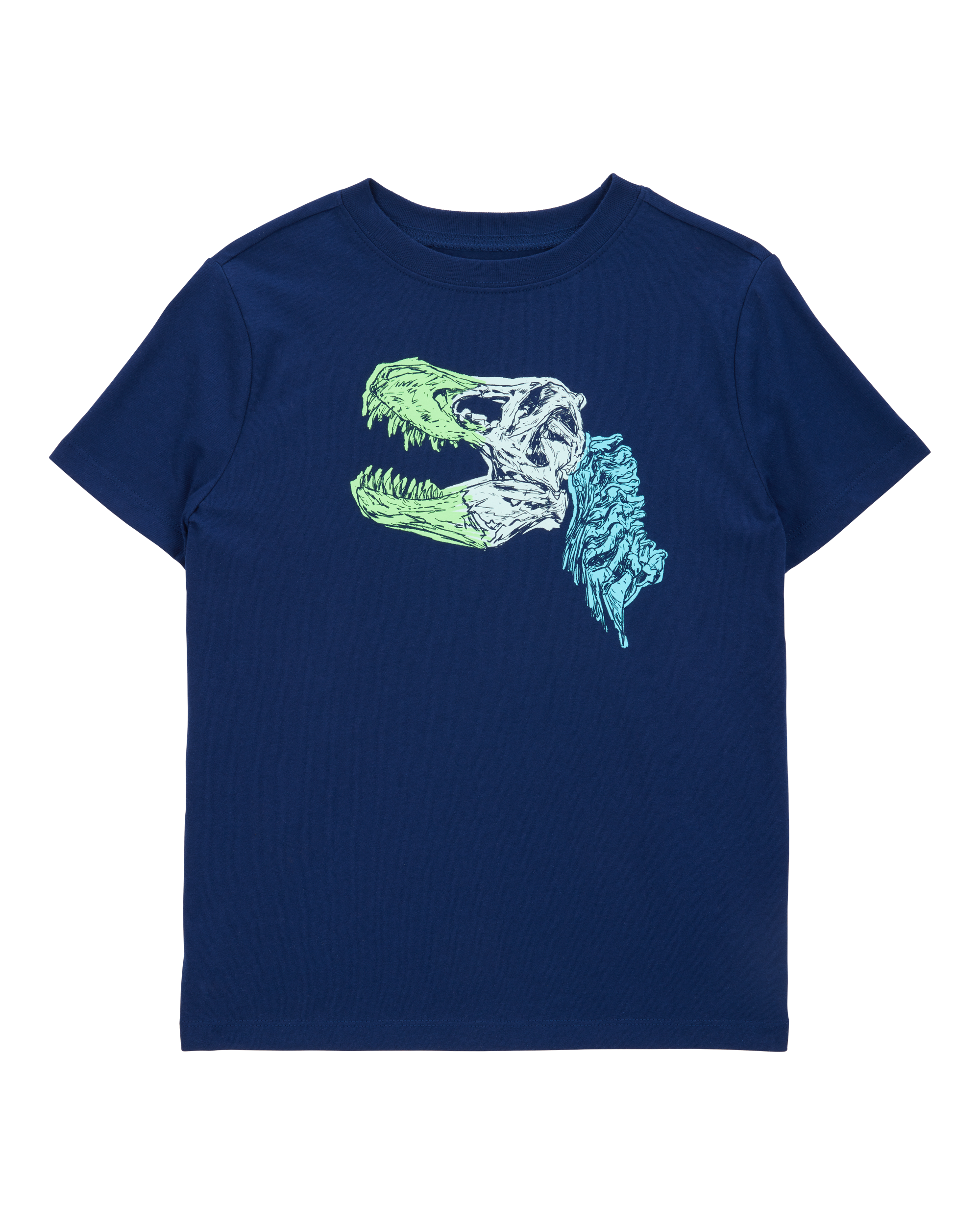 Kid Dinosaur Short-Sleeve Graphic Tee - Navy