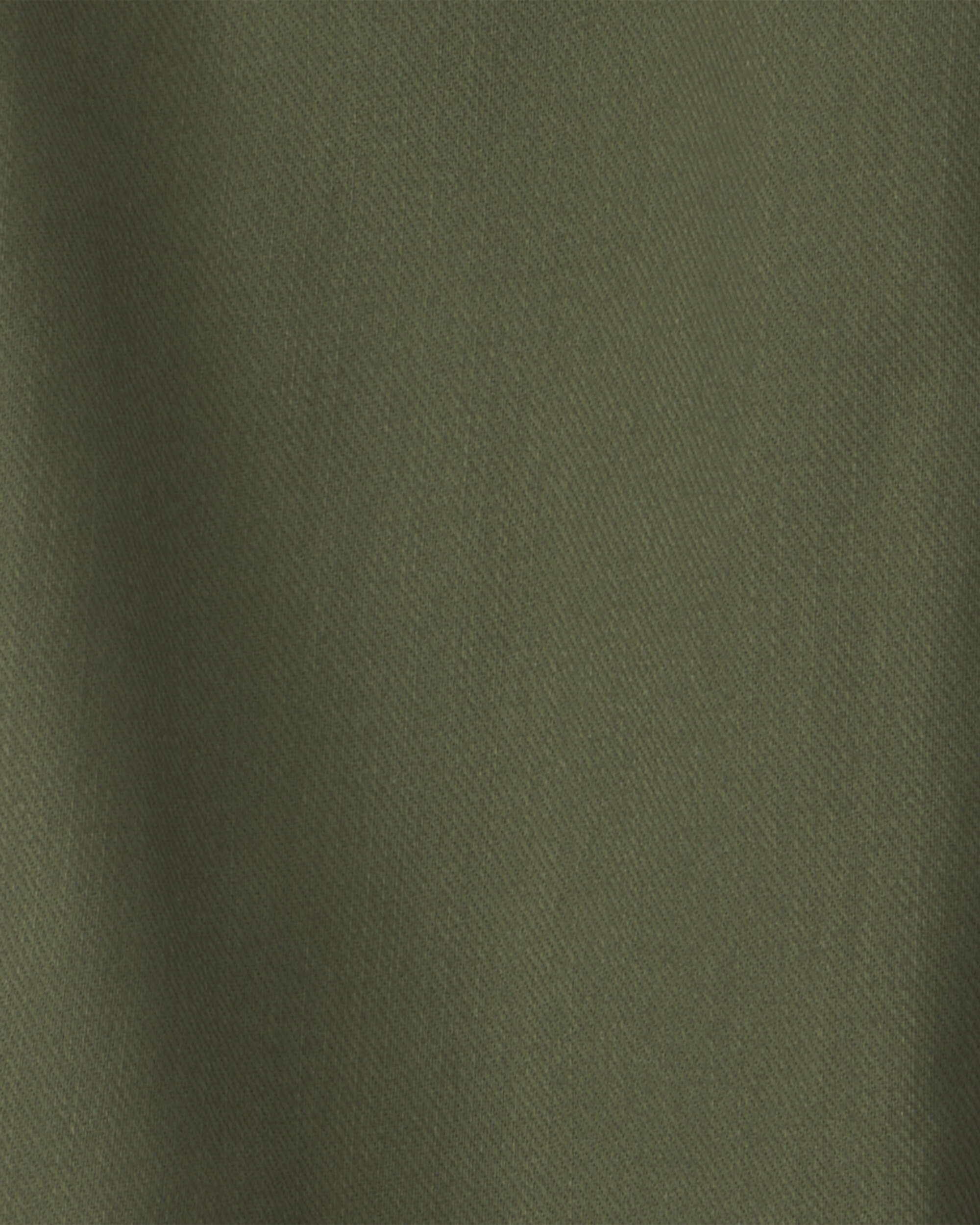 Boys Twill Joggers - Olive Green