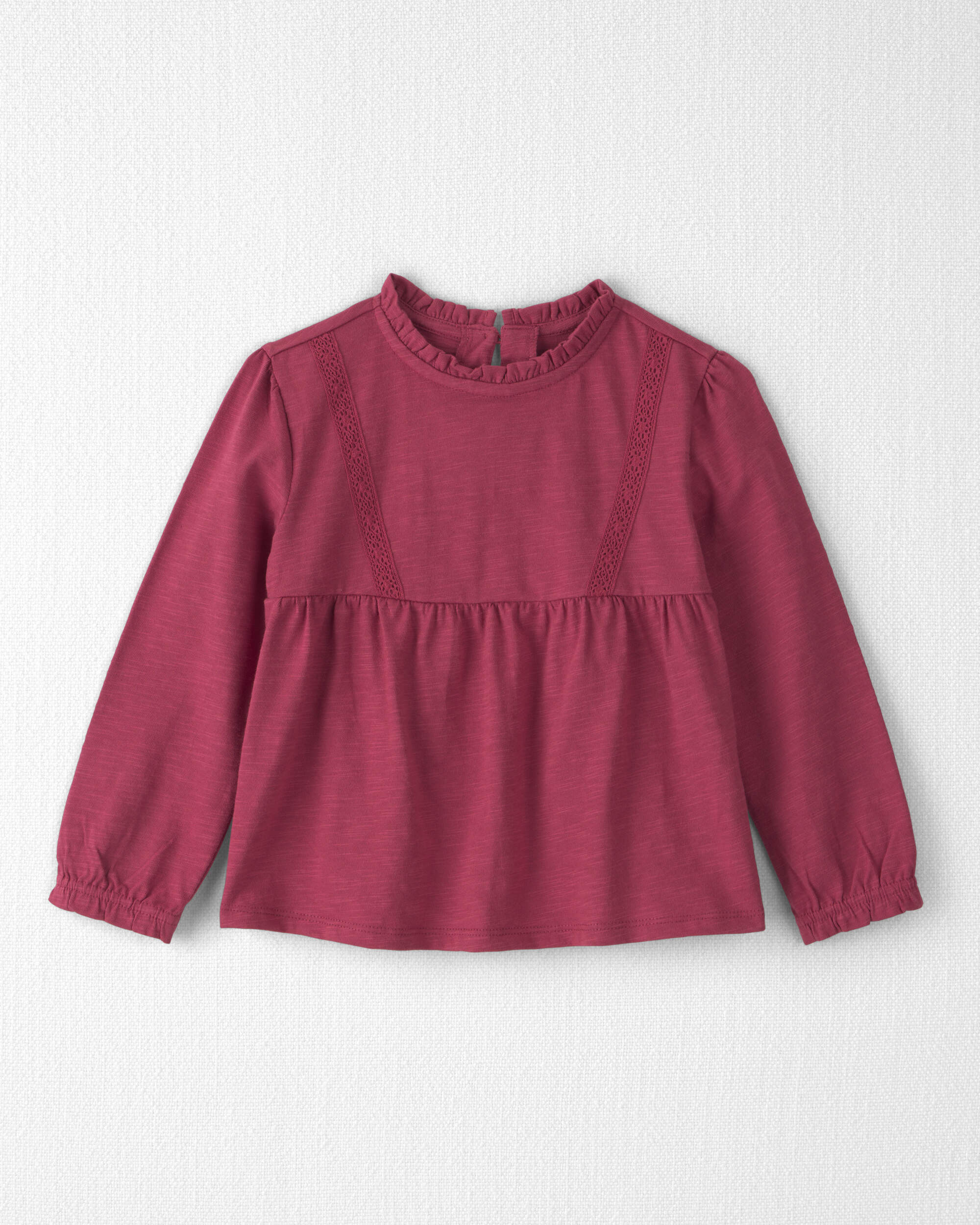 Toddler Girl Organic Cotton Peplum Top