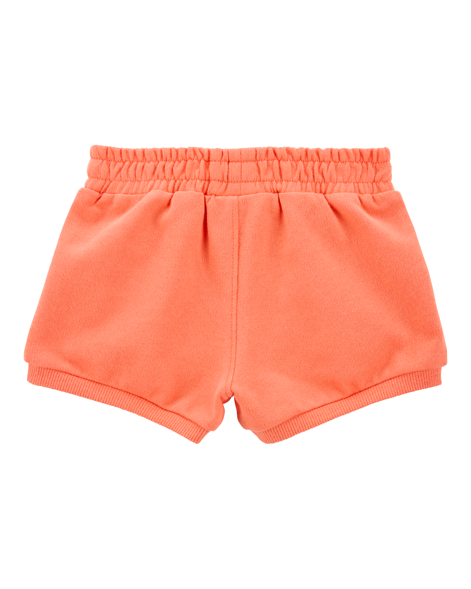 Baby Pull-On French Terry Shorts - Orange
