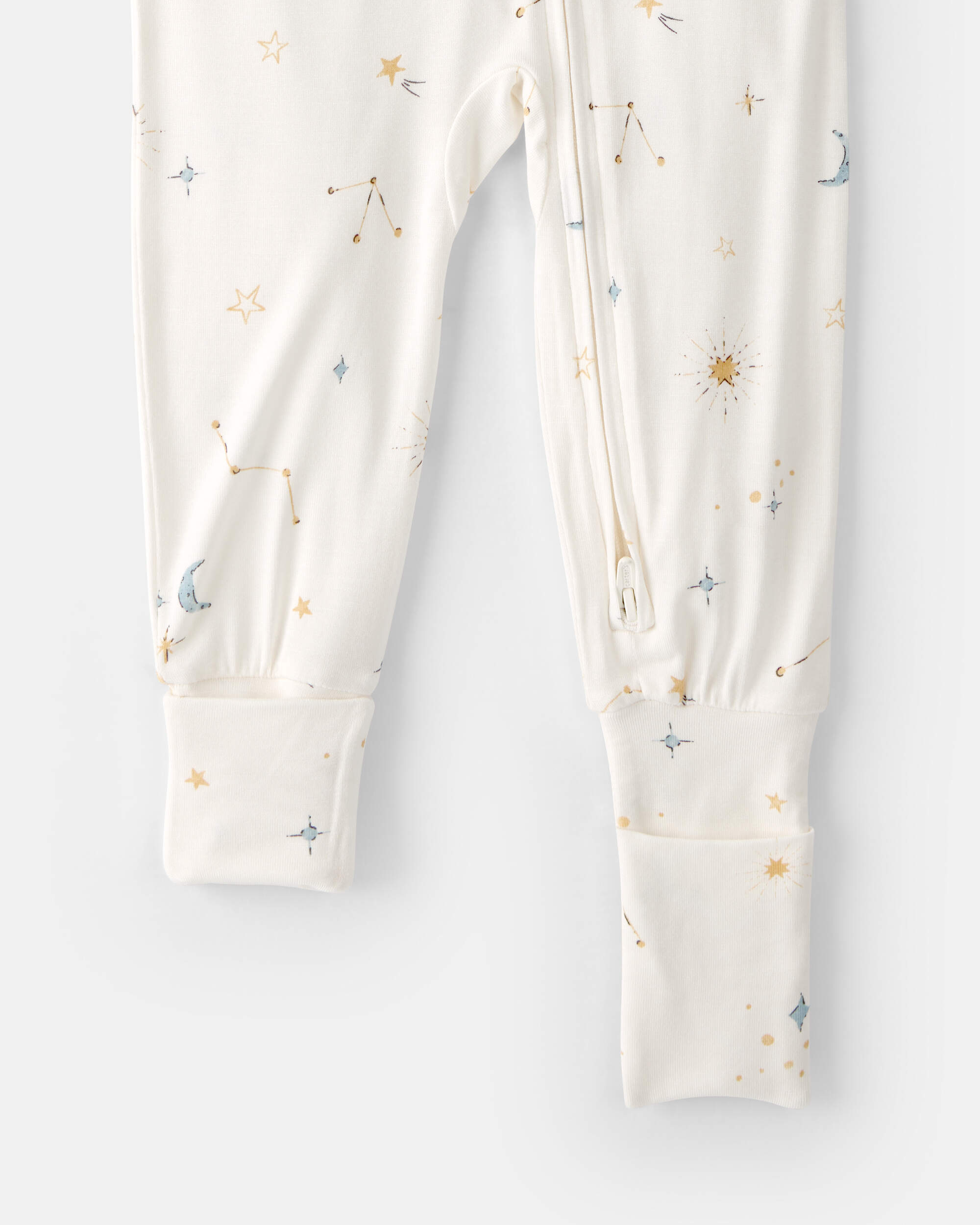 Baby Constellation PurelySoft 2-Way Zip 1-Piece Pyjama - Cream