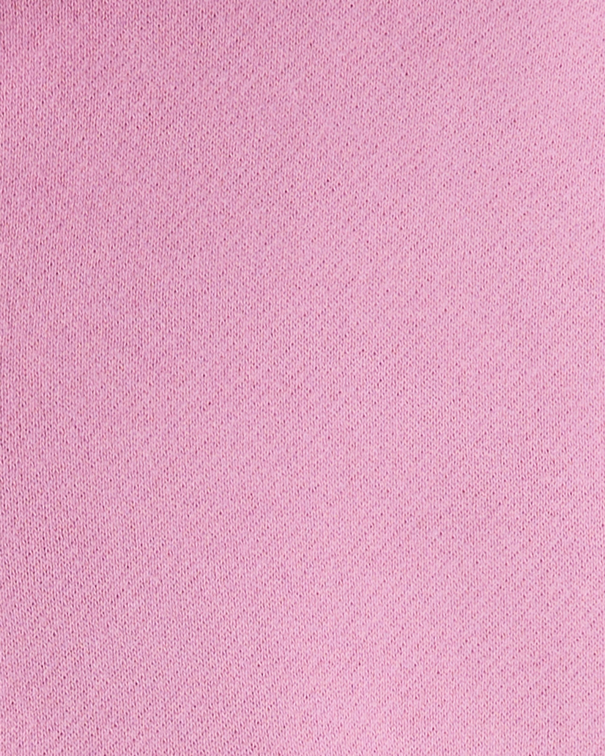 Toddler Girl Long-Sleeve Quarter-Zip Pullover Sweatshirt - Pink