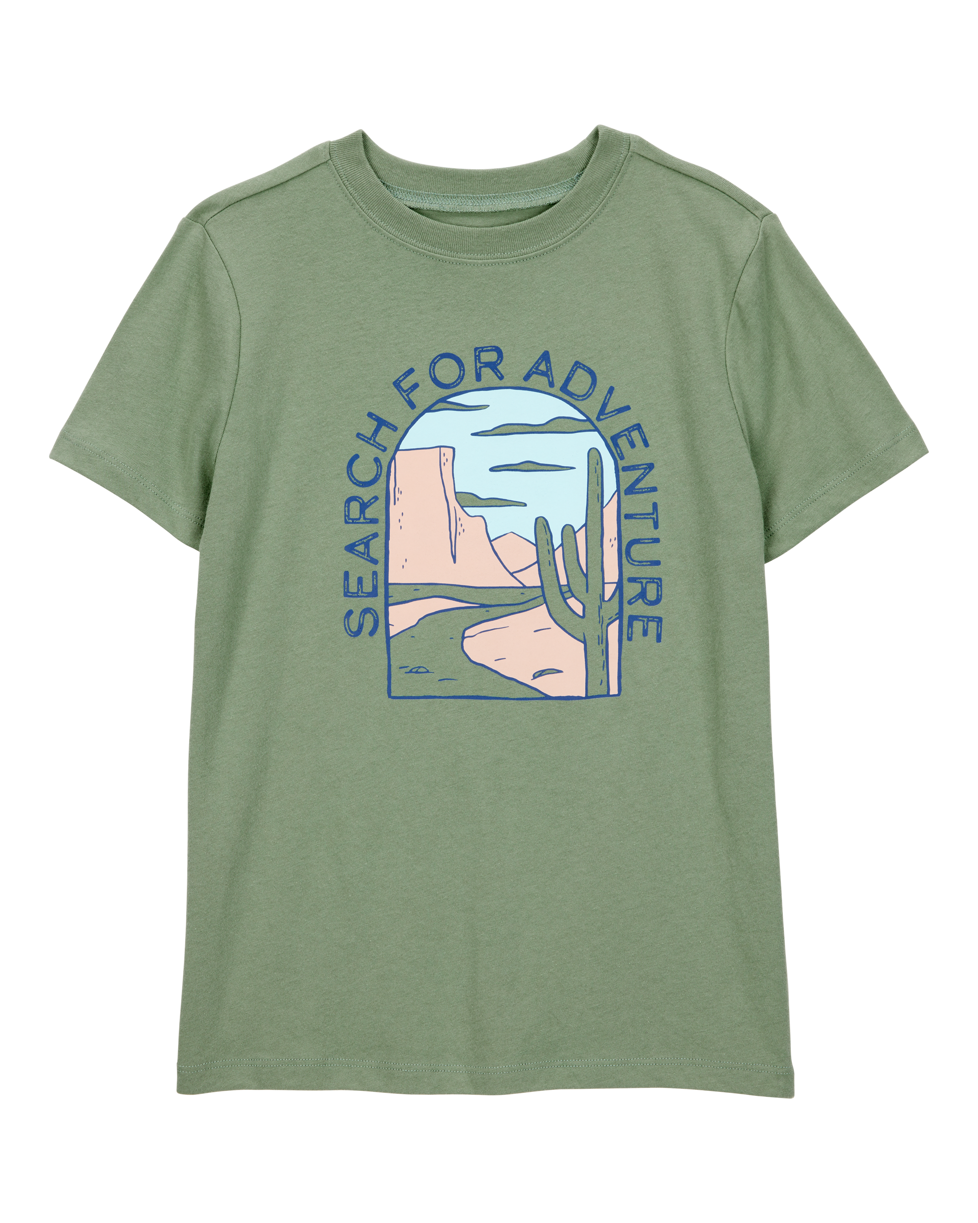 Boys Search For Adventure Short-Sleeve Graphic Tee - Green