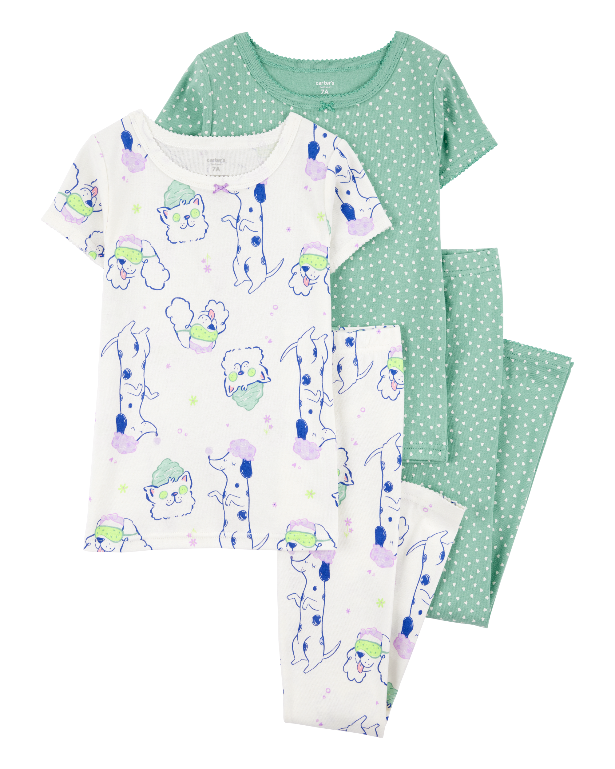 Kid 4-Piece Dog Cotton Pyjamas