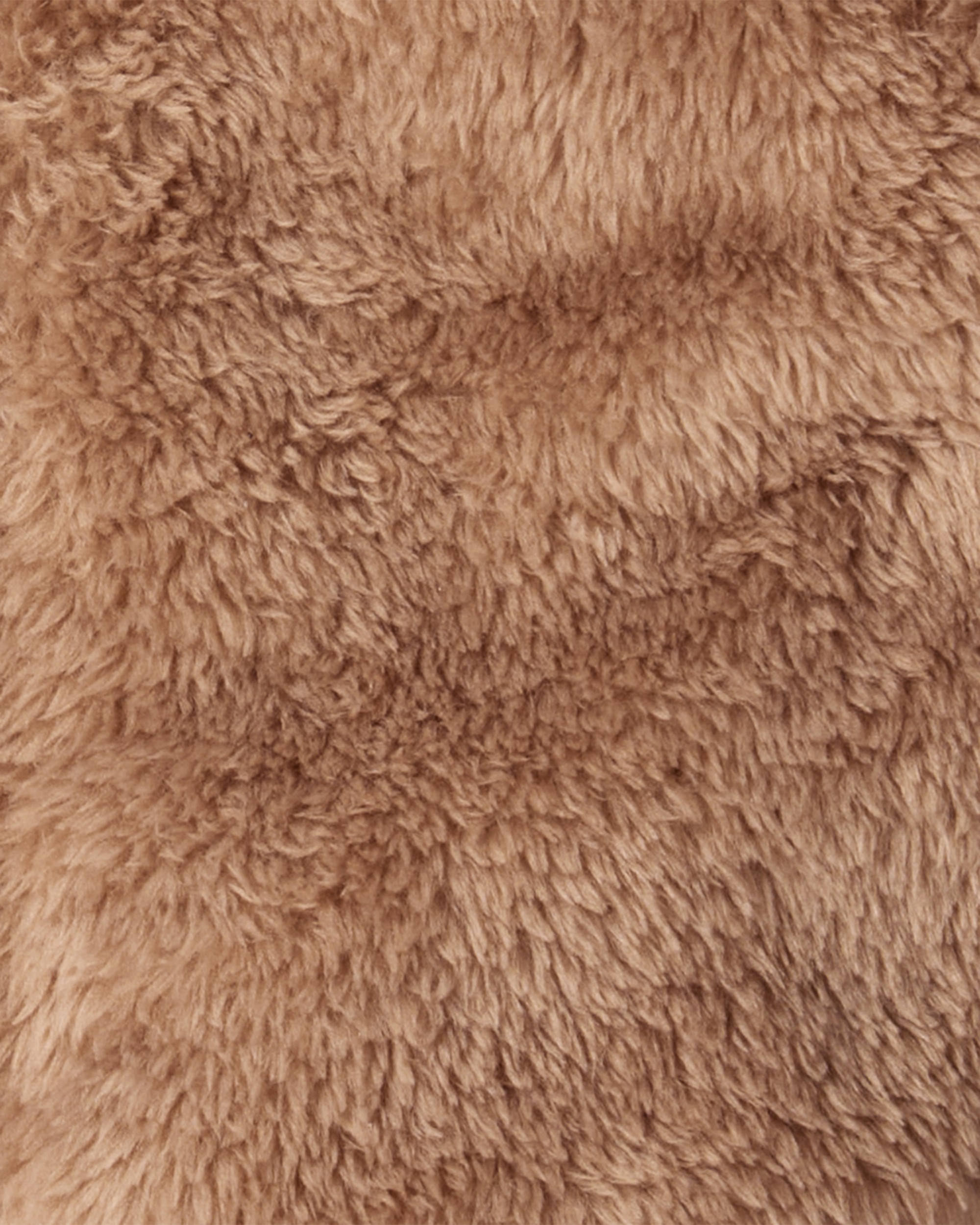 Baby Boy Sherpa Zip-Up Jacket - Brown