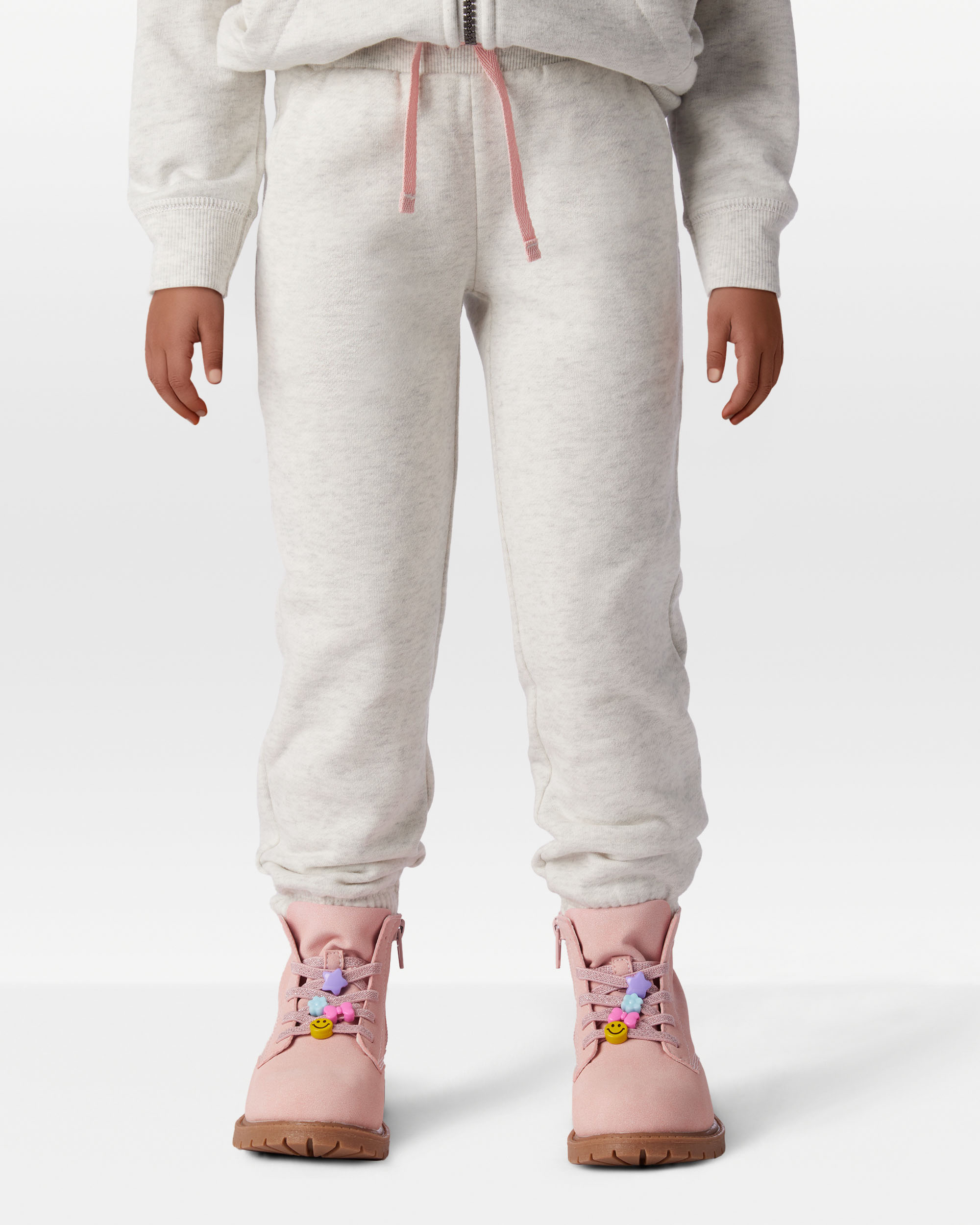 Toddler Girl Cotton Joggers - Grey