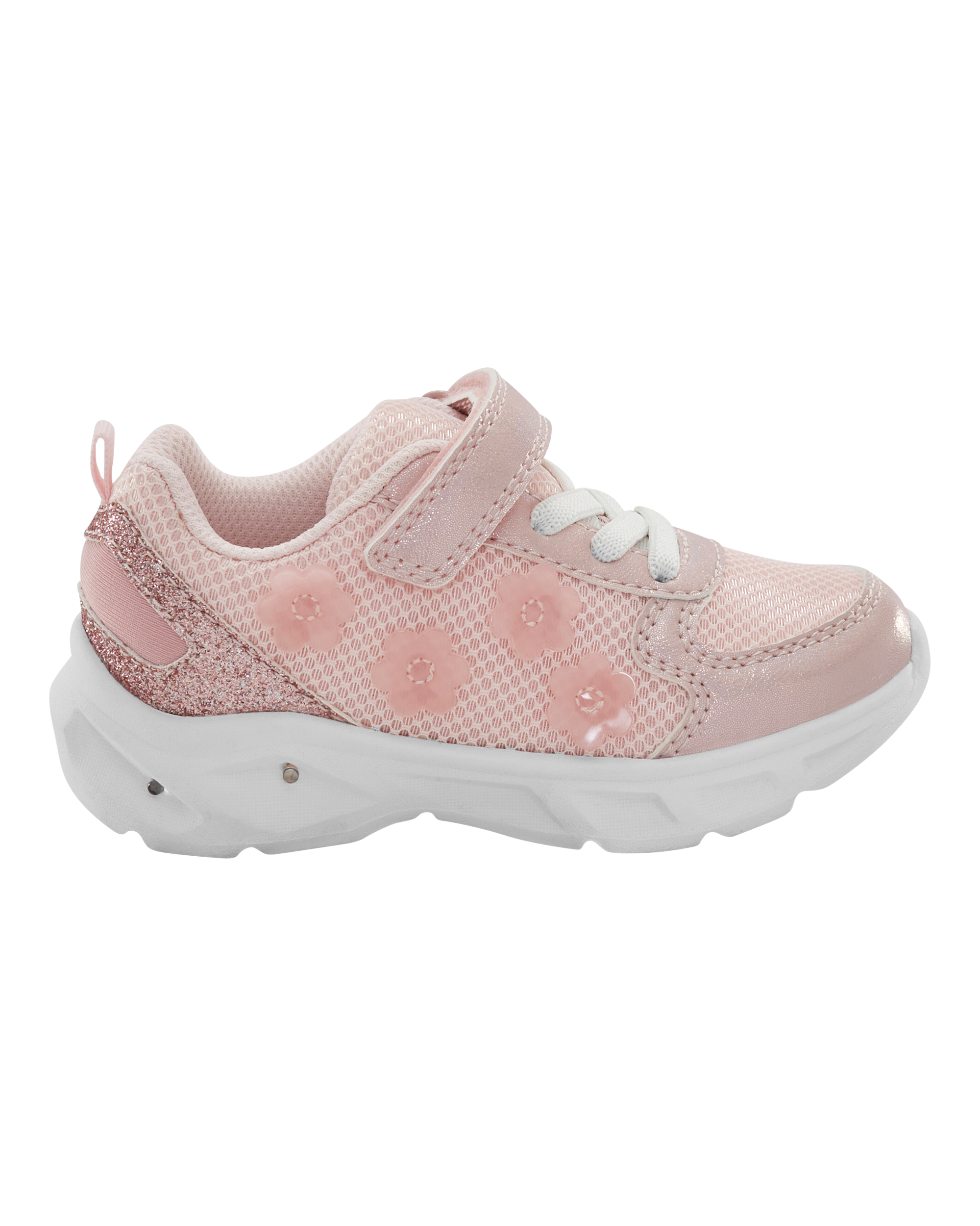 Toddler Glitter Light Up Sneakers - Pink