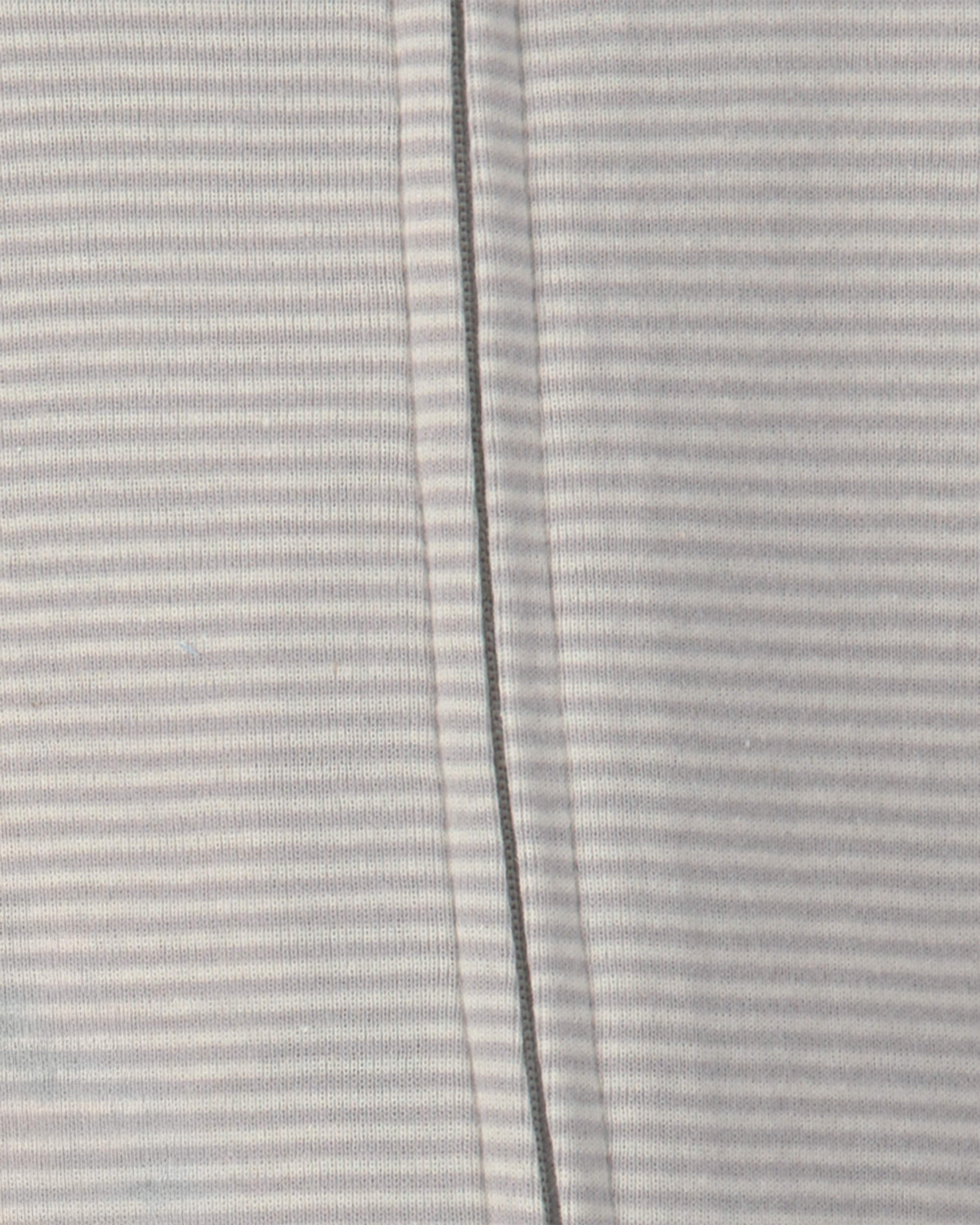 Baby 2-Pack Elephant Striped 100% Cotton 2-Way Zip Sleepers - Grey/Cream