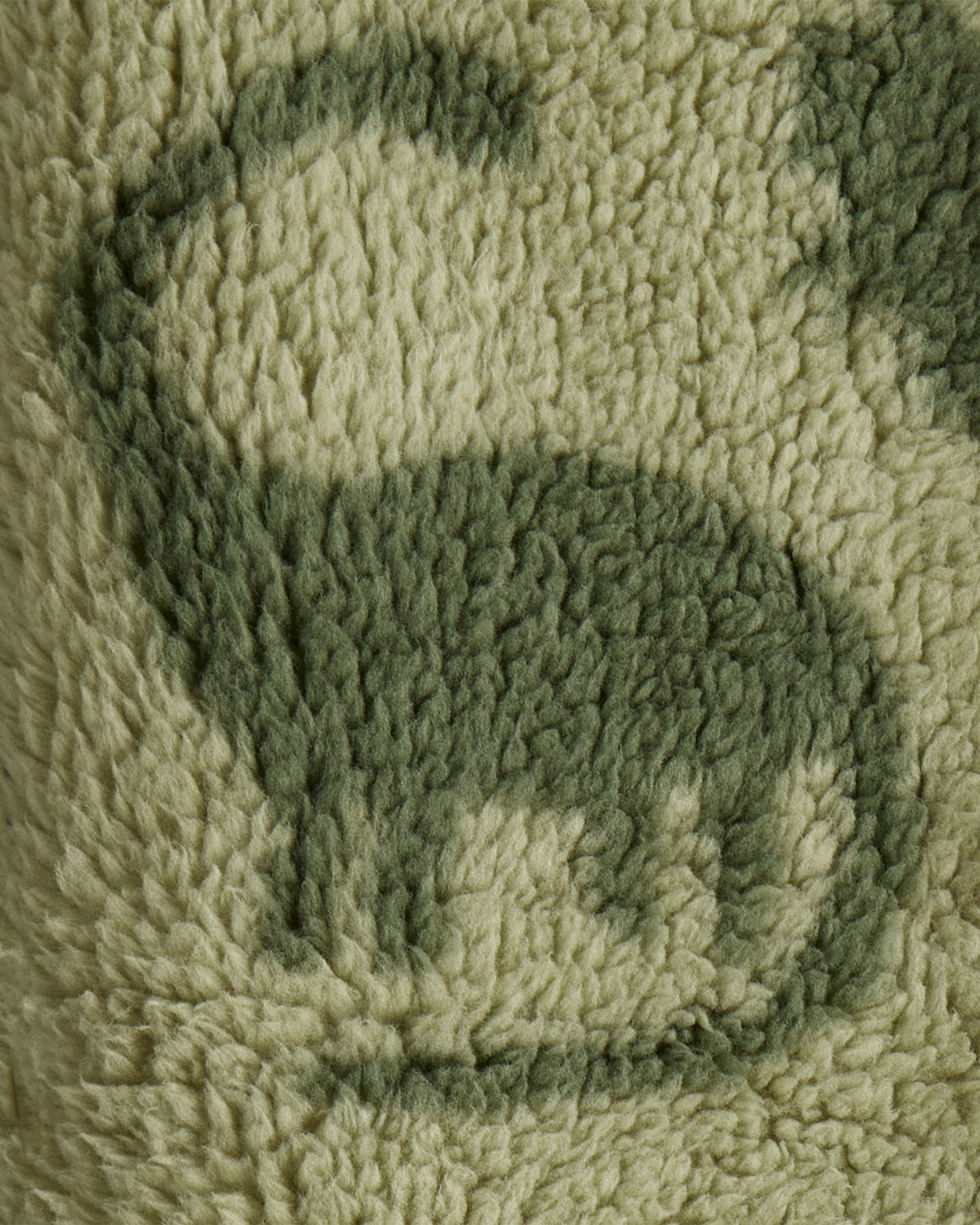 Toddler Boy Dinosaur Sherpa Zip-Up Jacket - Green